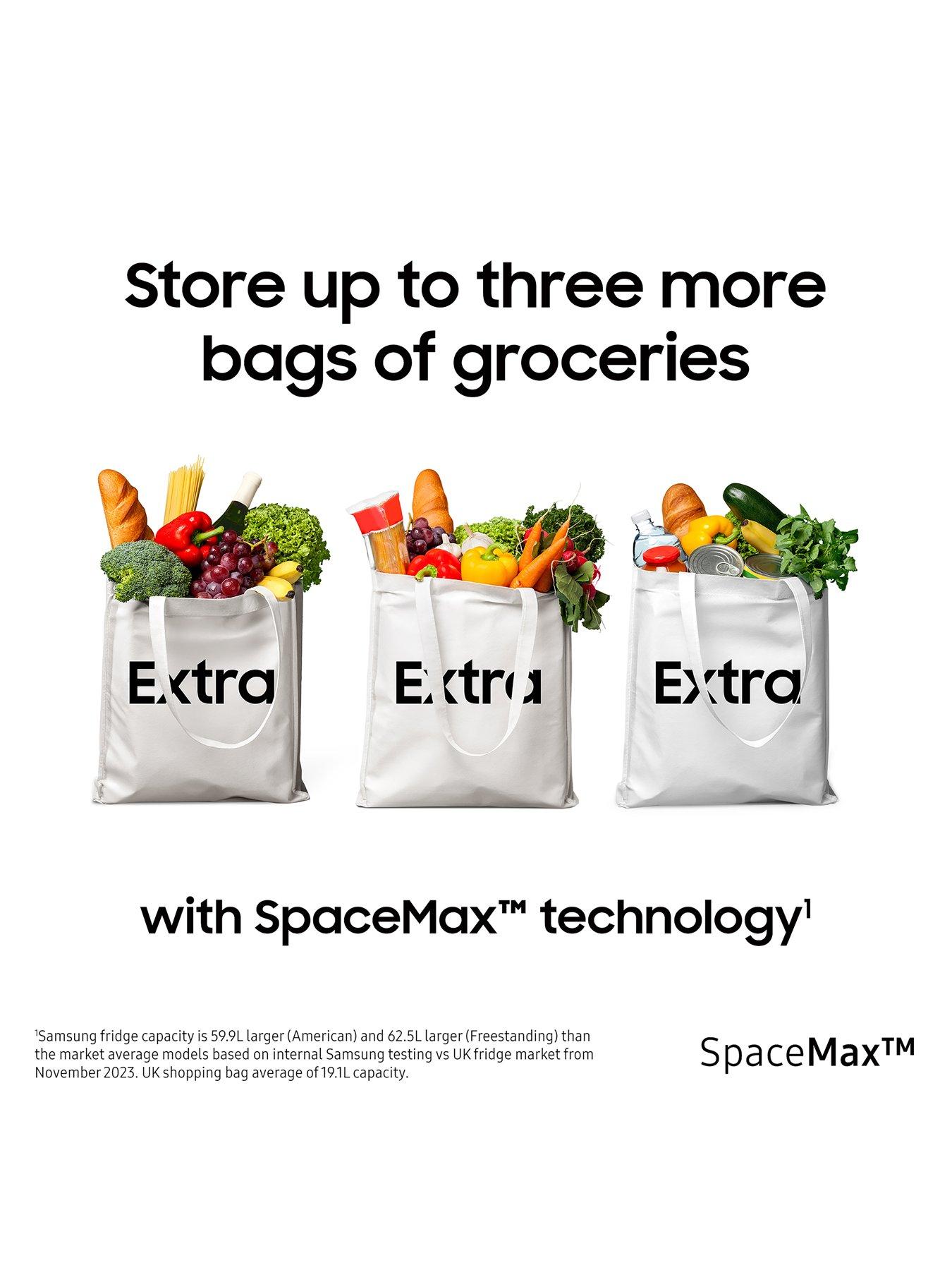 Image 3 of 8 of Samsung Series 6 RS57DG400EM9 American-Style Smart Fridge Freezer with SpaceMax&trade; technology&nbsp;&nbsp;- Gentle Silver Matt