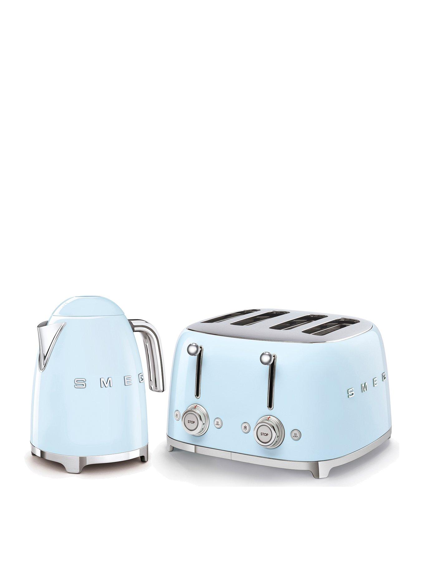 Image 1 of 6 of Smeg EEJB165 50s&nbsp;Retro Style Kettle and 4-Slice Toaster - Pastel Blue
