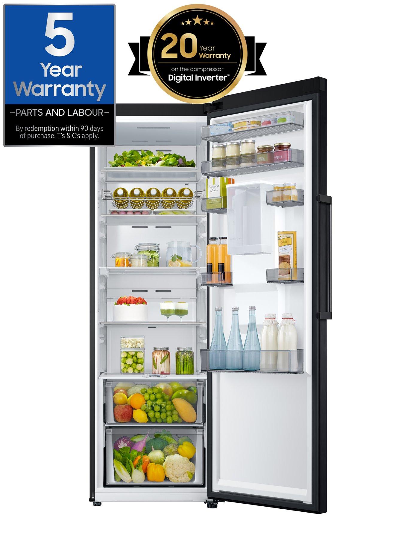 Image 2 of 8 of Samsung Bespoke RR39C7DJ5B1/EU Smart Tall Fridge with SpaceMax&trade;&nbsp;technology&nbsp;&nbsp;- Stainless Black