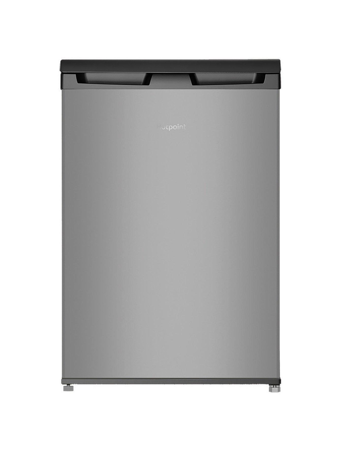 Image 1 of 7 of Hotpoint H55R1112XUK Freestanding Undercounter Fridge - Stainless Steel