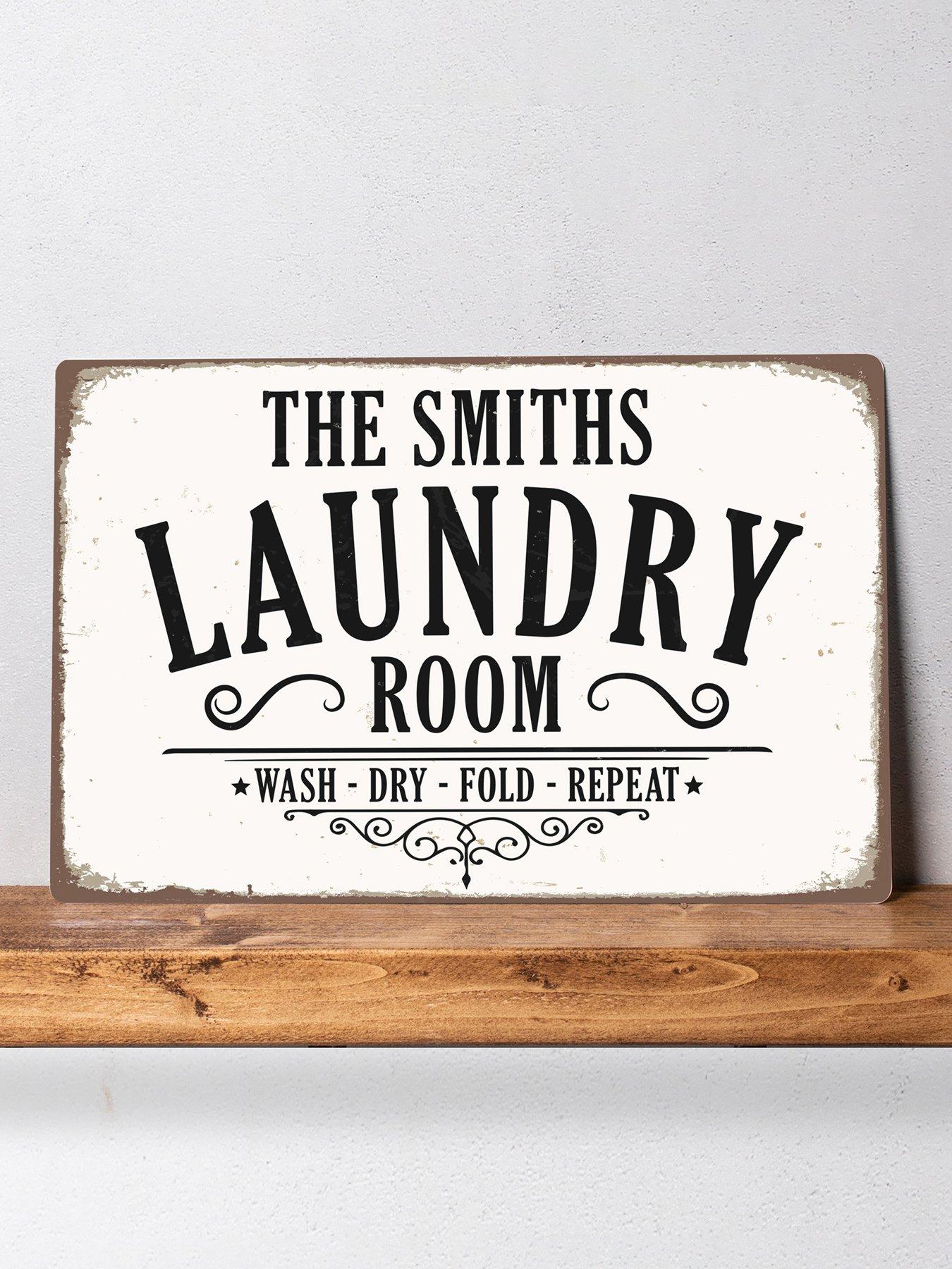Love Abode Personalised Laundry Room Sign