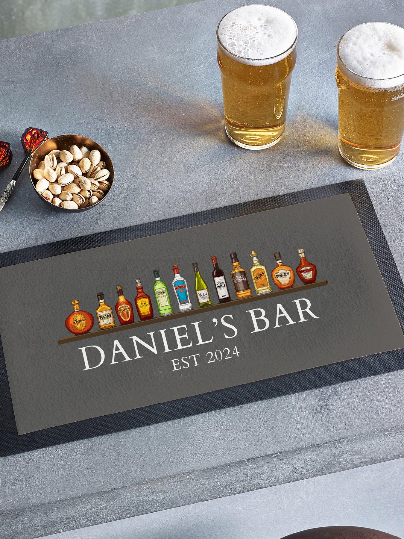 Love Abode Personalised Spirit Bar Mat