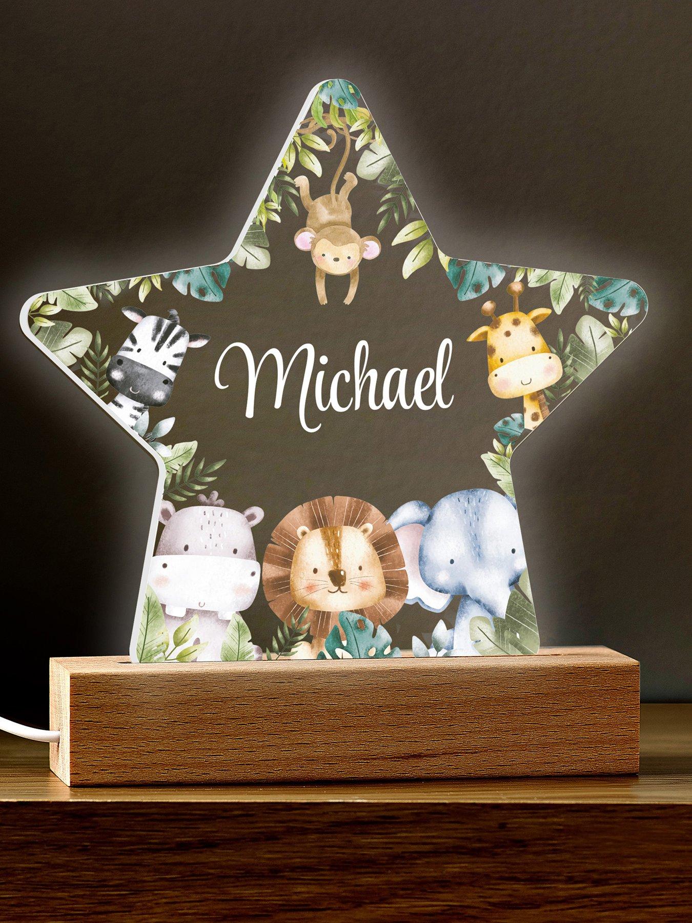 undefined Personalised Zoo Night Light - LED Lighting