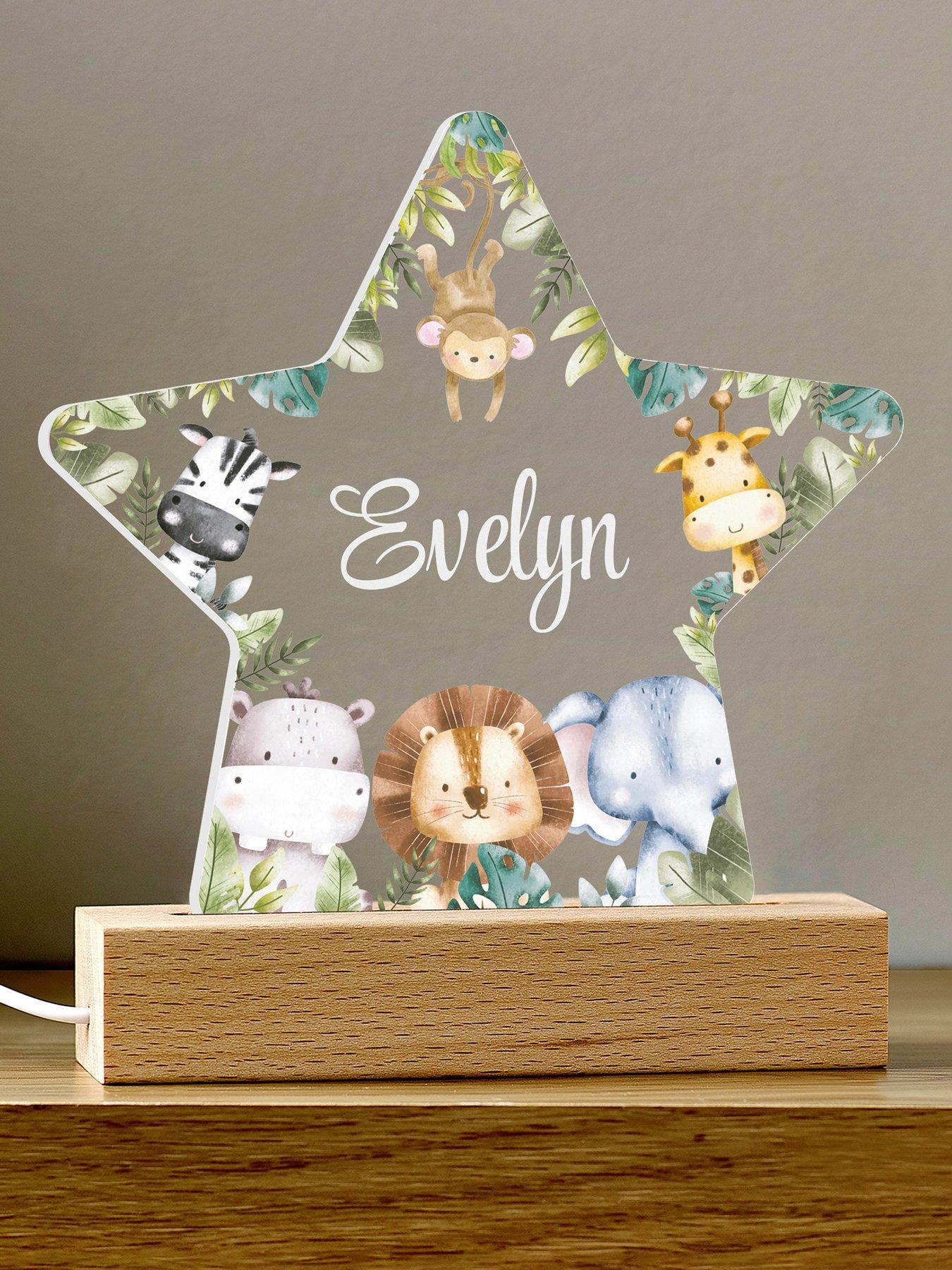 Image 2 of 3 of Love Abode Personalised Zoo Night Light - LED Lighting