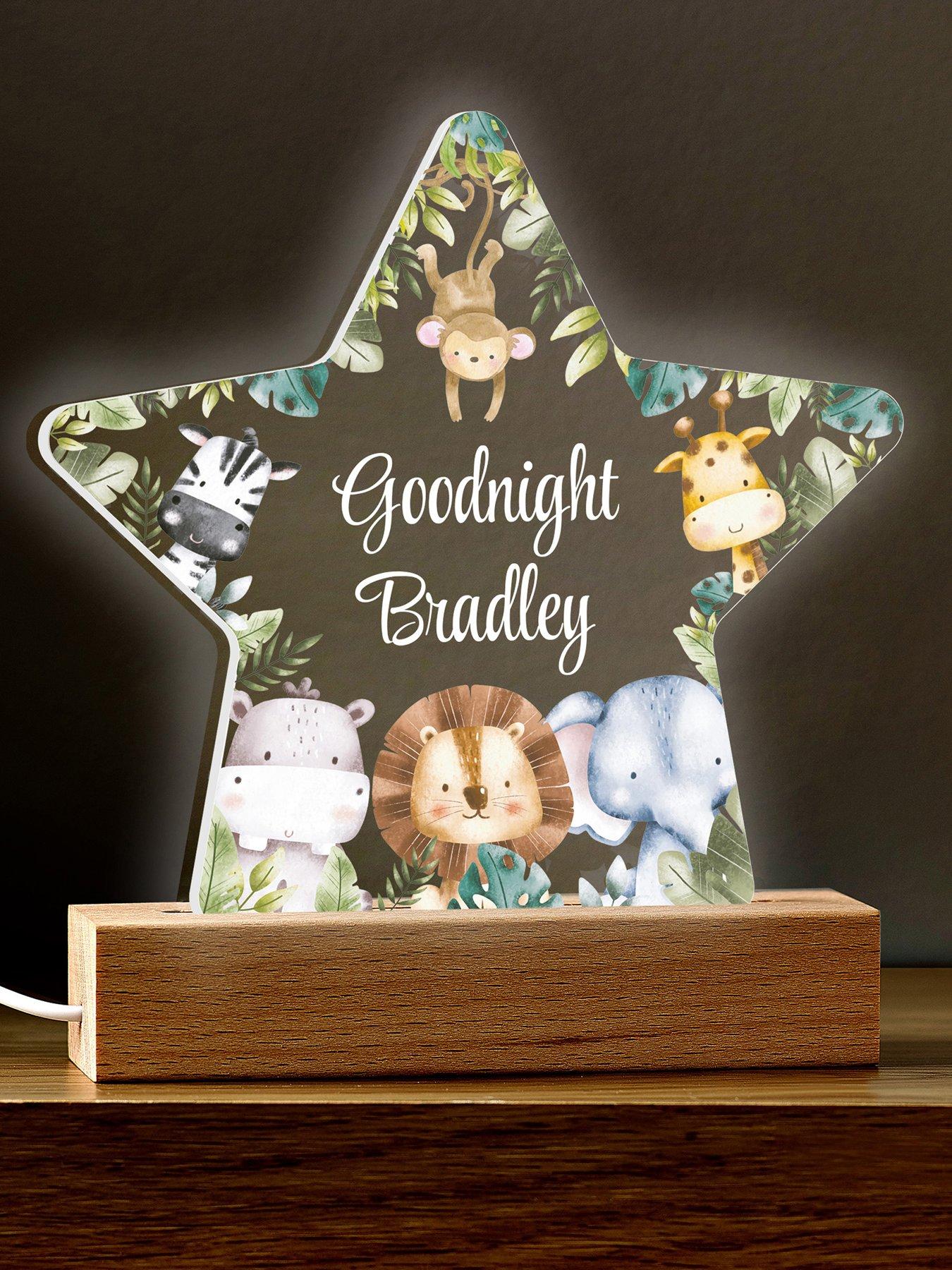 Image 3 of 3 of Love Abode Personalised Zoo Night Light - LED Lighting