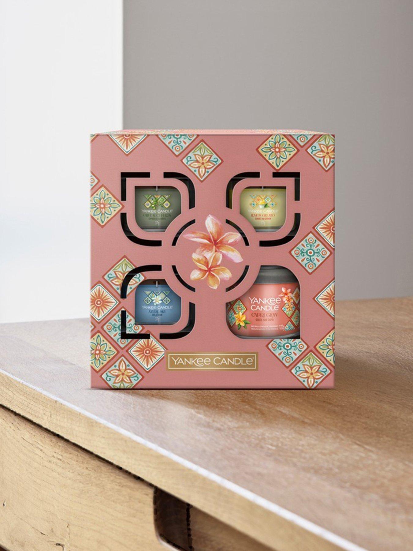 undefined 1 Small Tumbler with 3 Filled Votives Gift Set