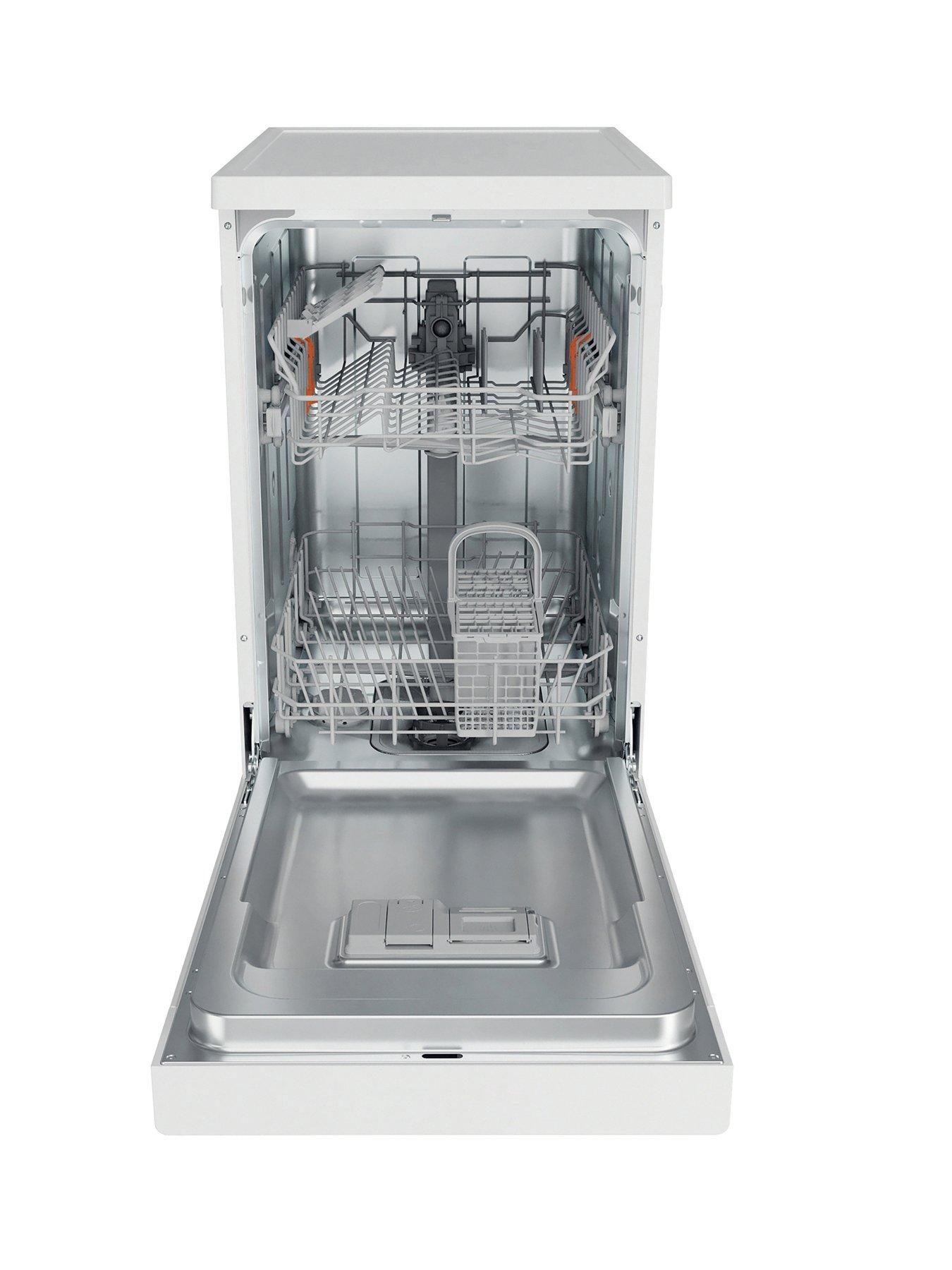 Image 2 of 7 of Hotpoint HP2FE10CS90WUK Freestanding Slimline Dishwasher - White