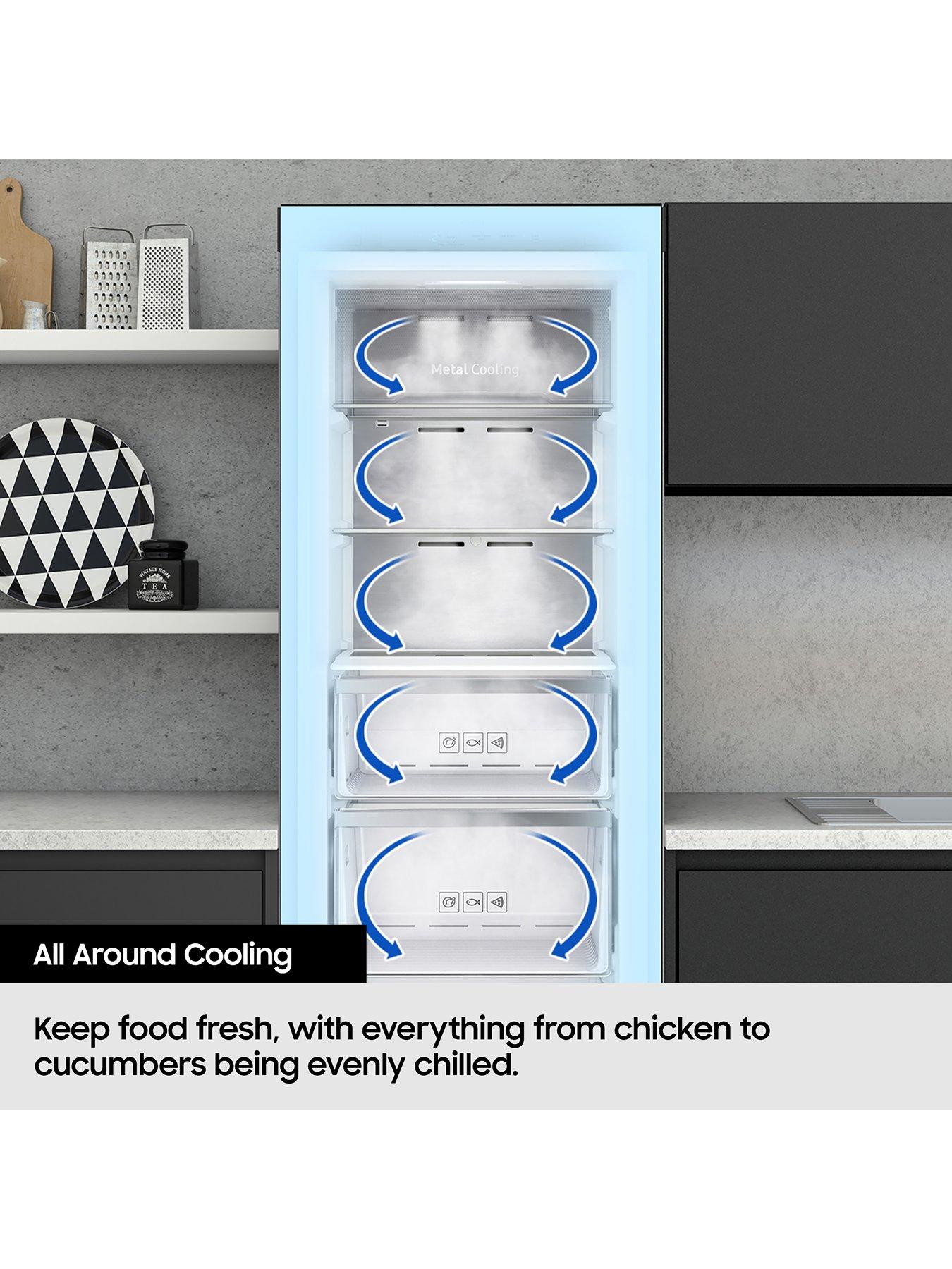 Image 5 of 8 of Samsung Bespoke RZ32C7BDEB1/EU Tall Freezer with SpaceMax&trade; technology&nbsp;&nbsp;- Black Stainless