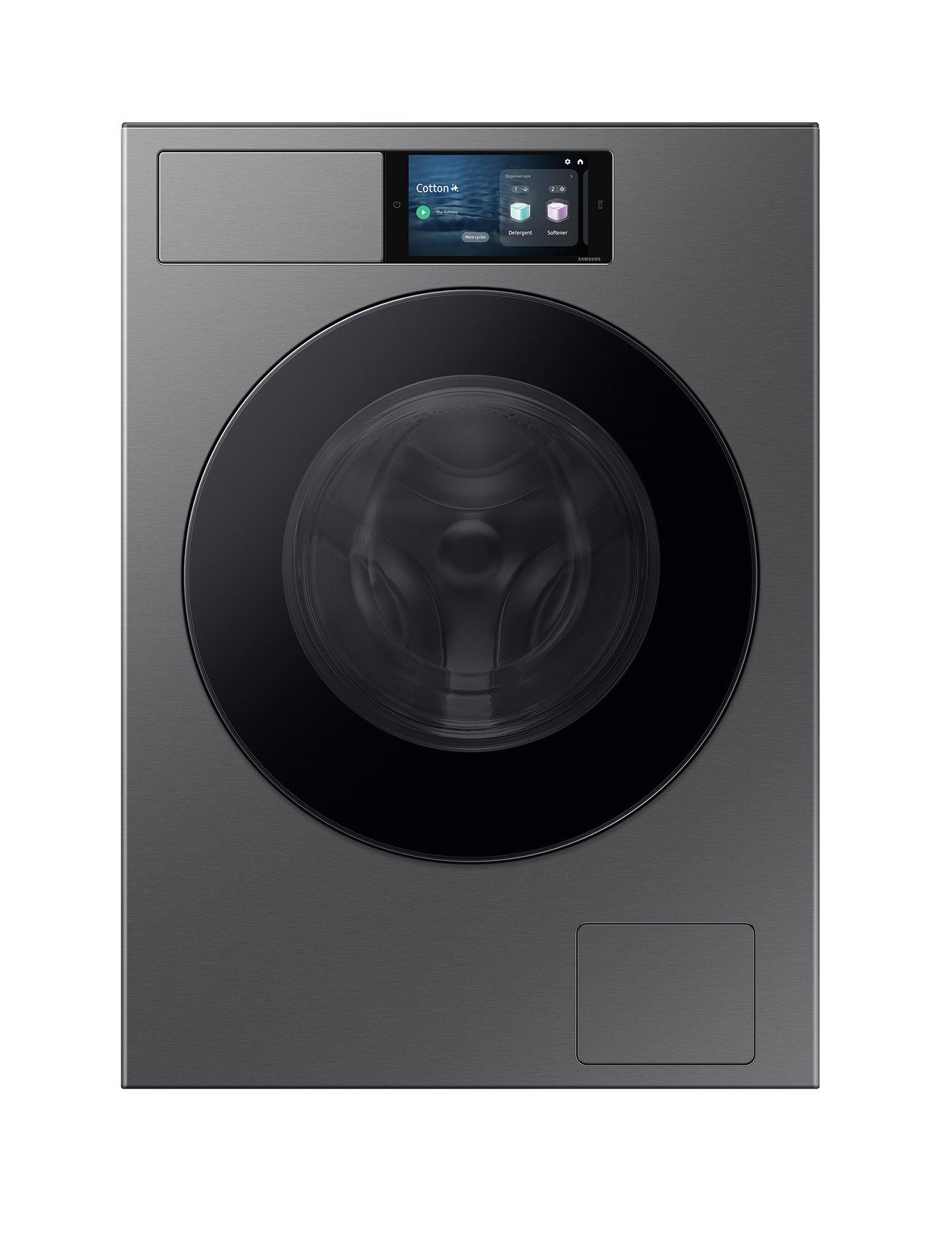 Samsung Series 9 AI Home WF90F09C4SU1 9kg Load 1400rpm Spin Smart Washing Machine - Dark Silver