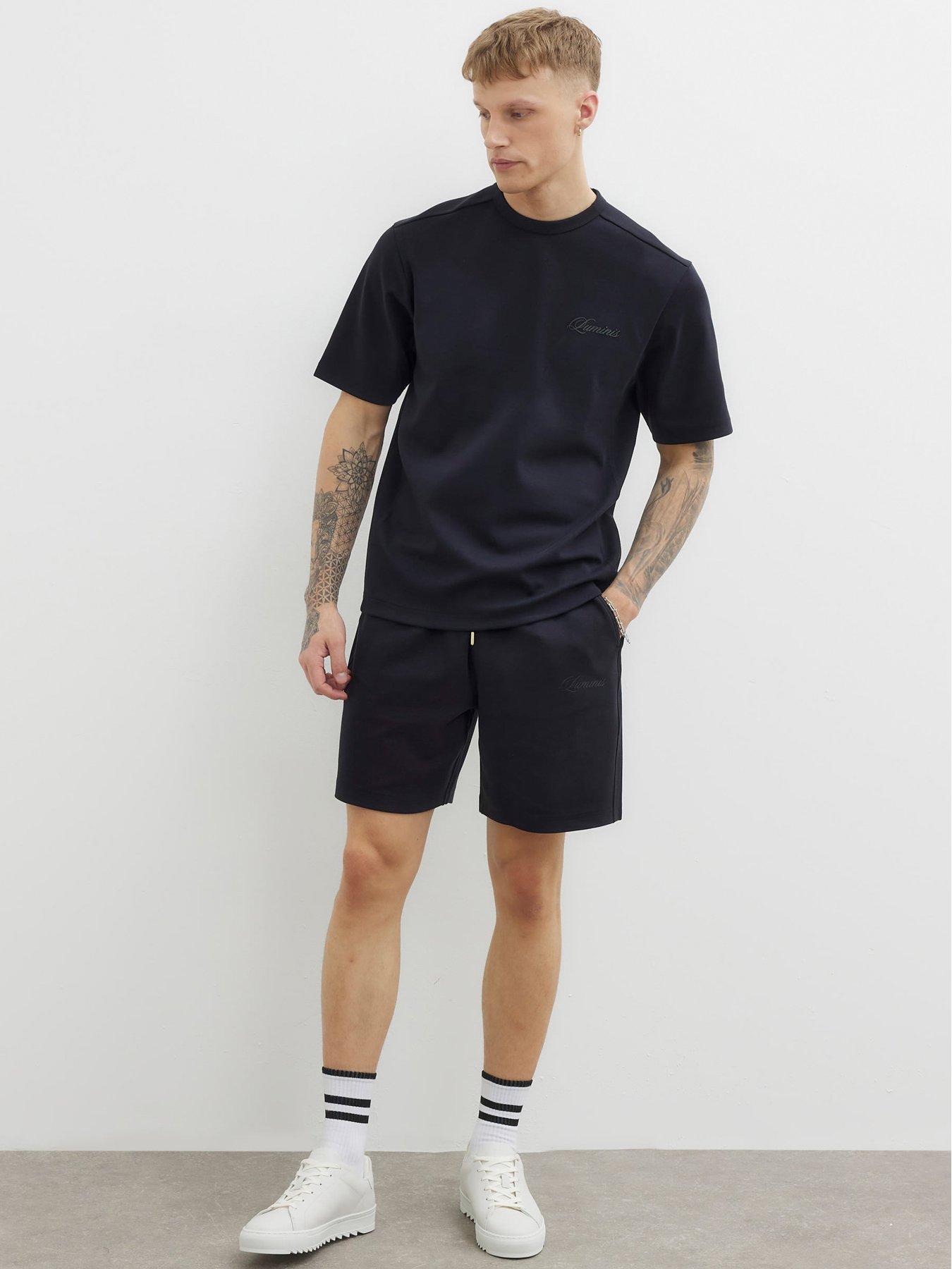undefined Regular Fit Luminis Interlock T-Shirt - Black