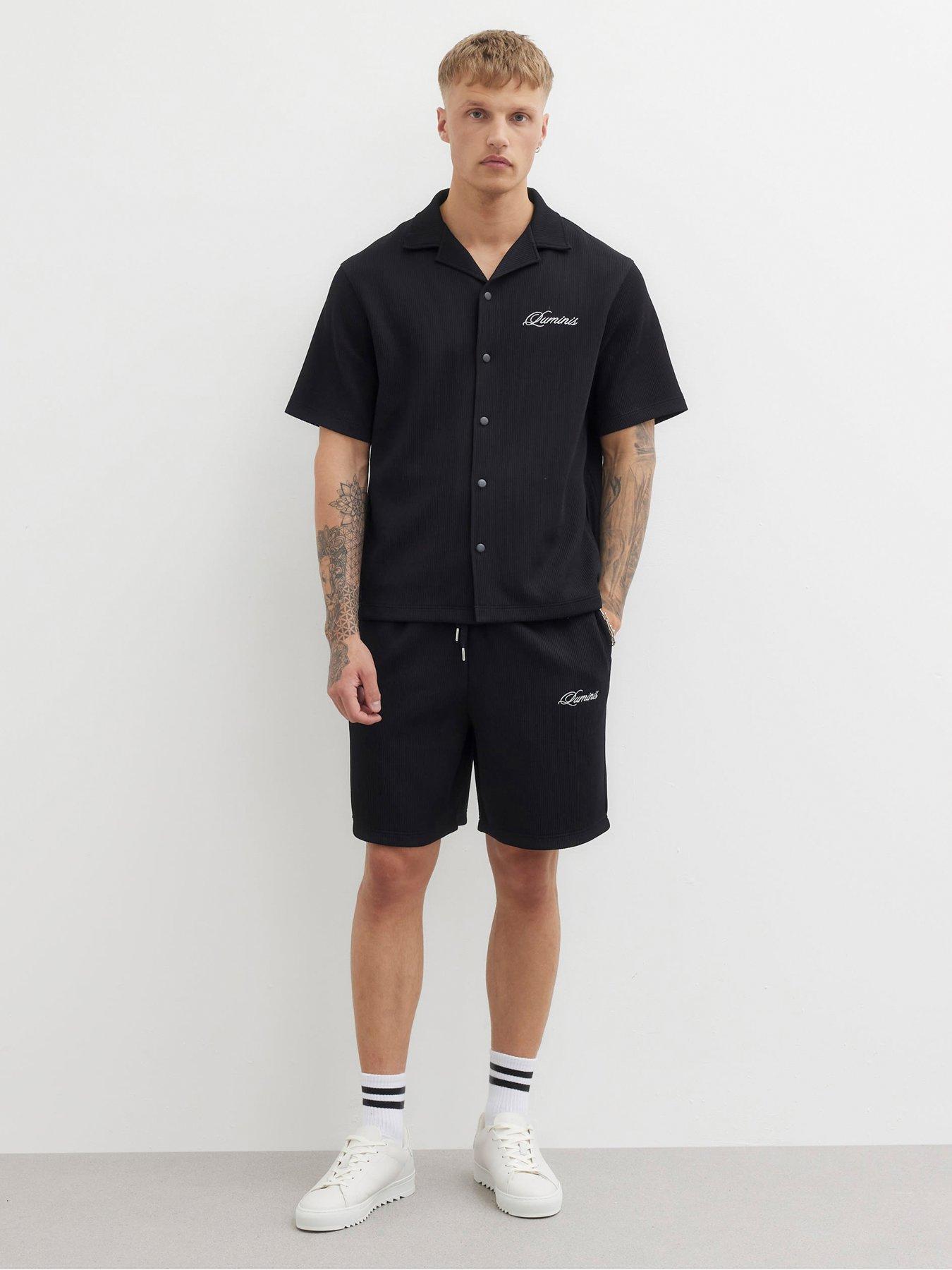 Image 3 of 4 of River Island Regular Fit Luminis Quilted Shirt - Black