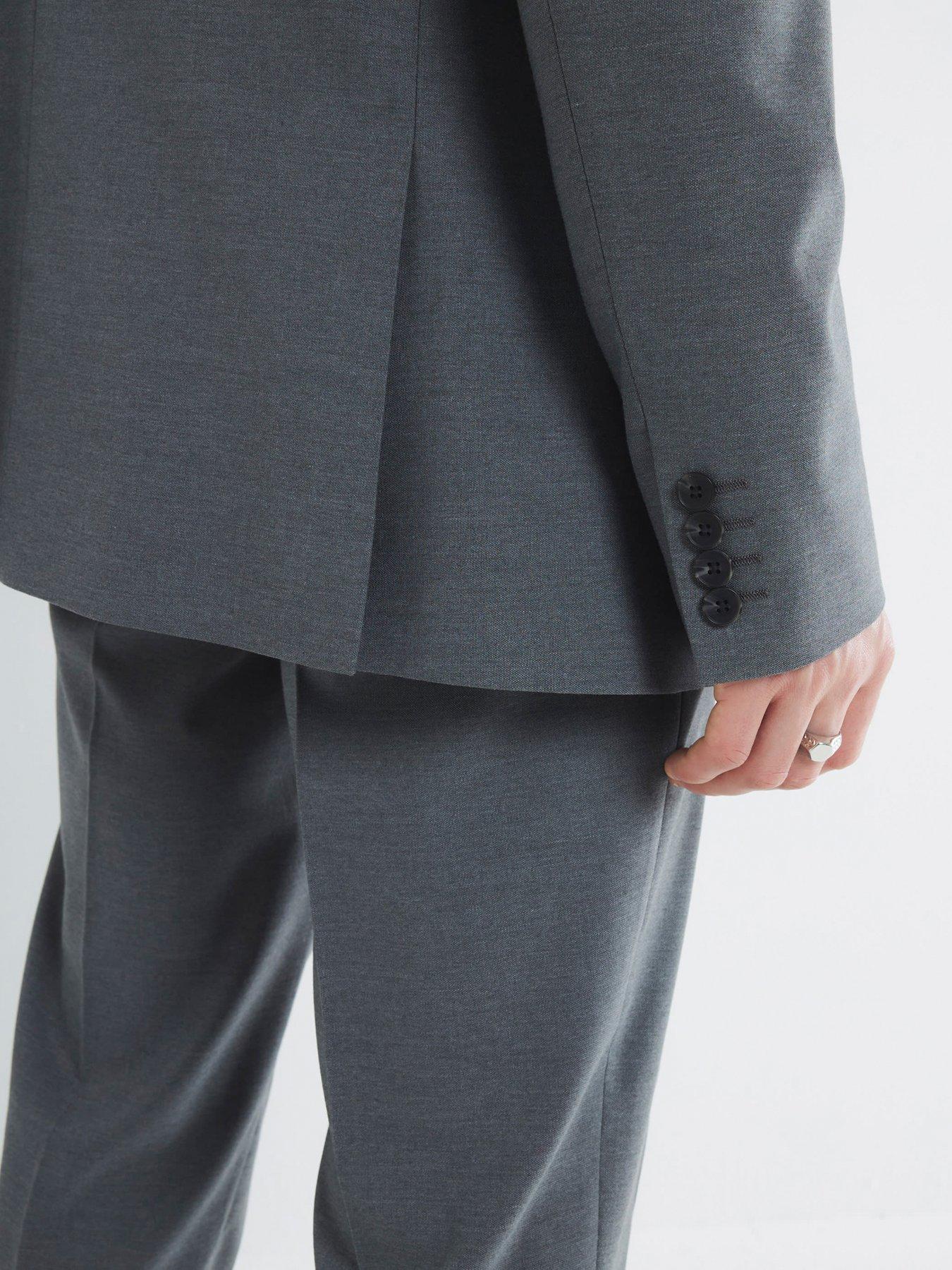 Image 3 of 4 of River Island Tailored Kez Suit Jacket - Grey
