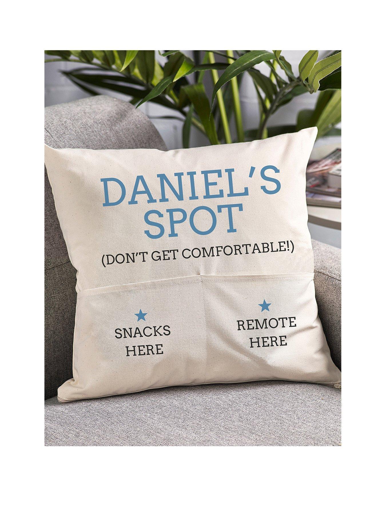 undefined Personalised Coloured Spot Pocket Cushion