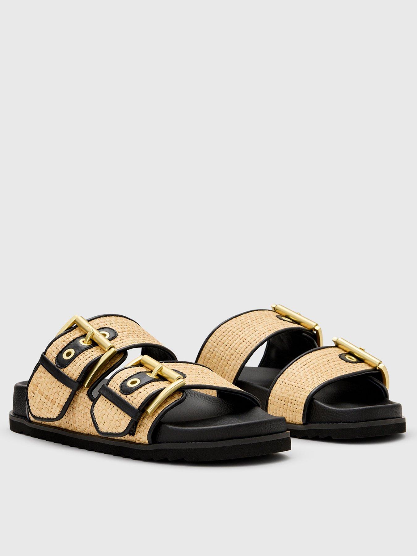 Image 2 of 6 of AllSaints Sian Raffia Sandal