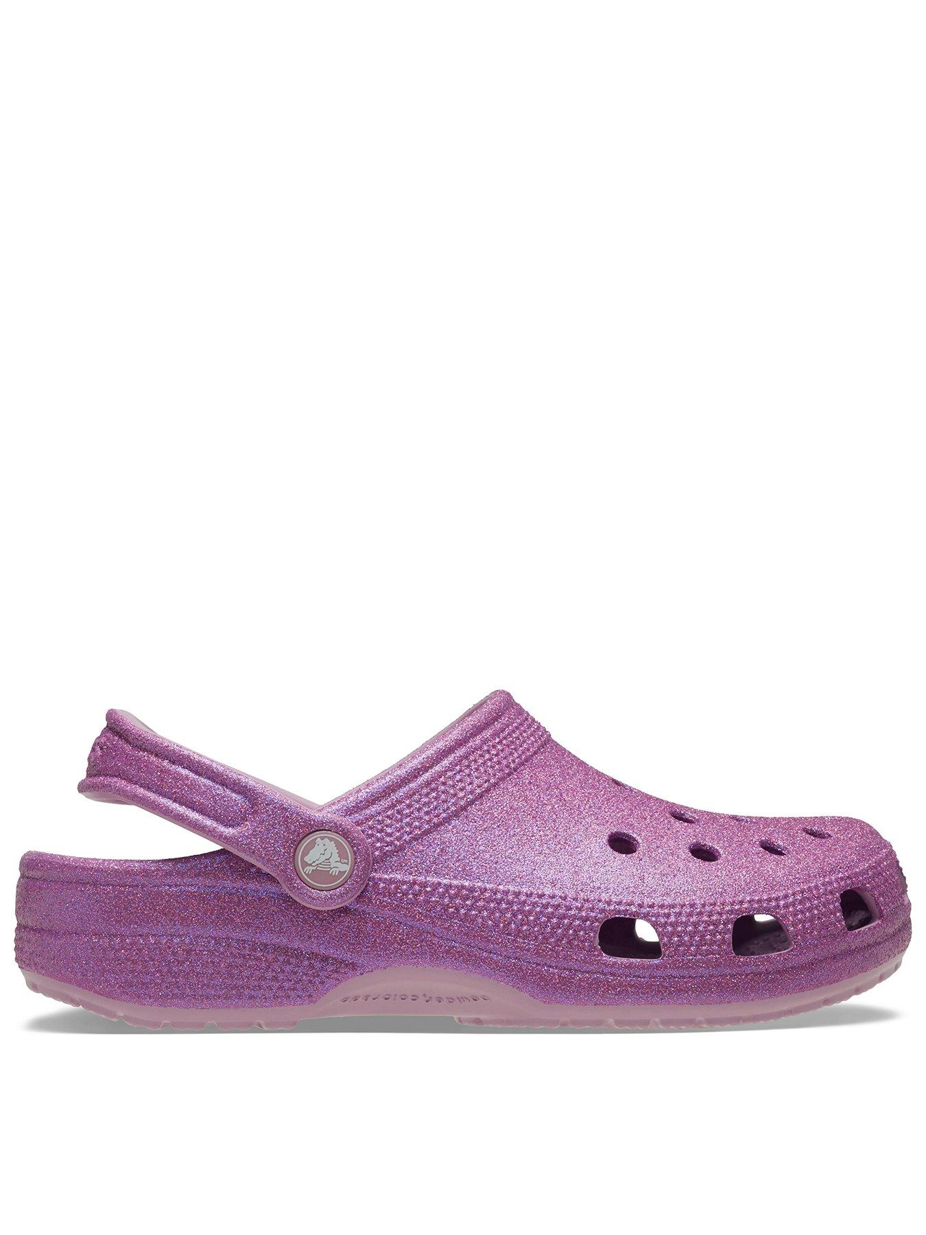 undefined Classic Iridescent Glitter Clog - Purple