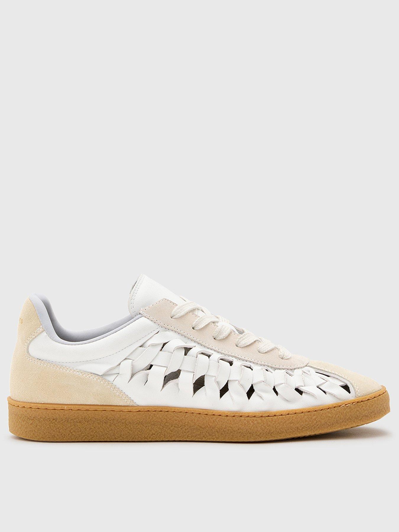 AllSaints Velma Woven Sneakers - White