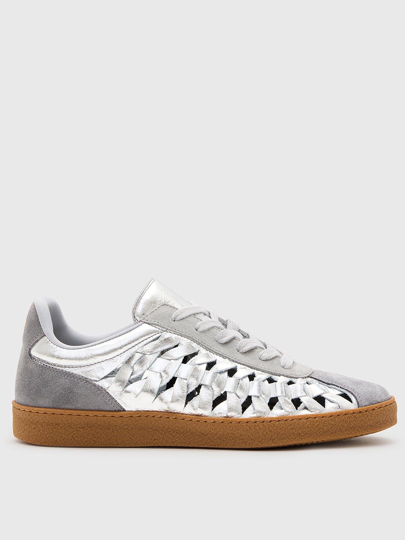 Allsaints Velma Woven Sneakers - Silver