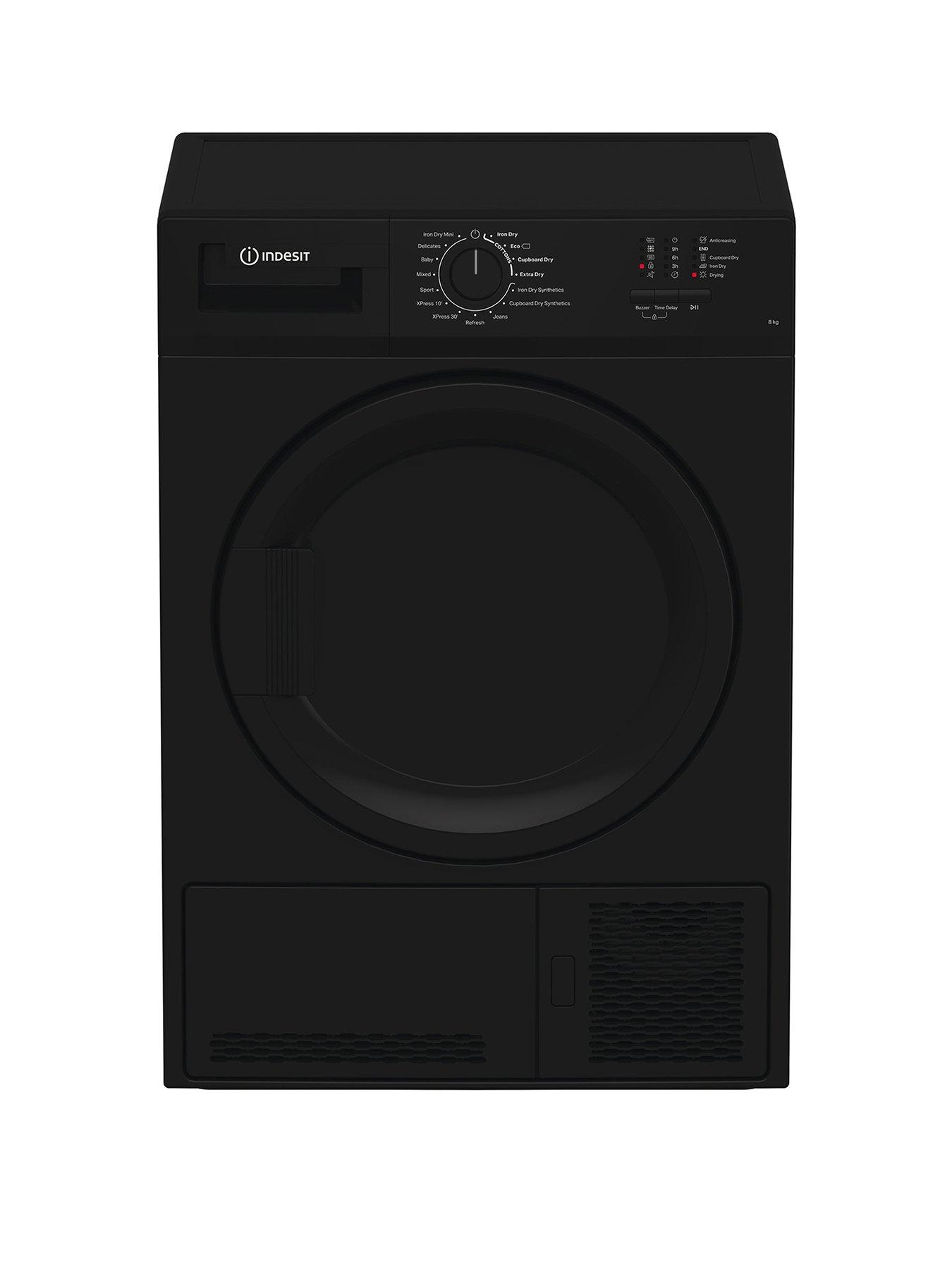Indesit CYDC82BBGLUK 8kg Condenser Dryer - Black | Very