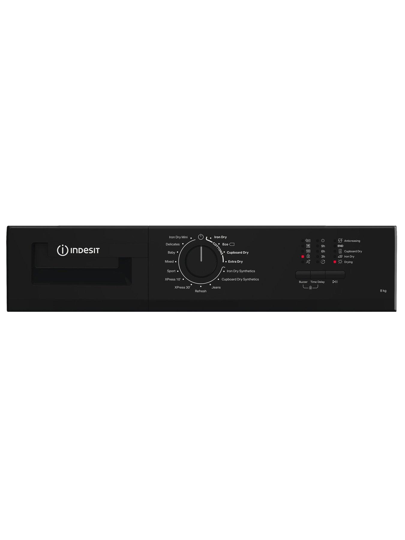 Image 4 of 5 of Indesit CYDC82BBGLUK 8kg Condenser Dryer - Black