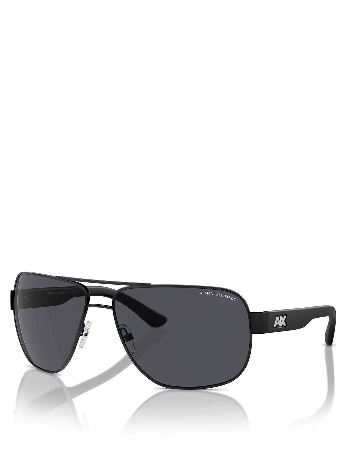 Armani Exchange 0Ax2034S Pilot Sunglasses- Black