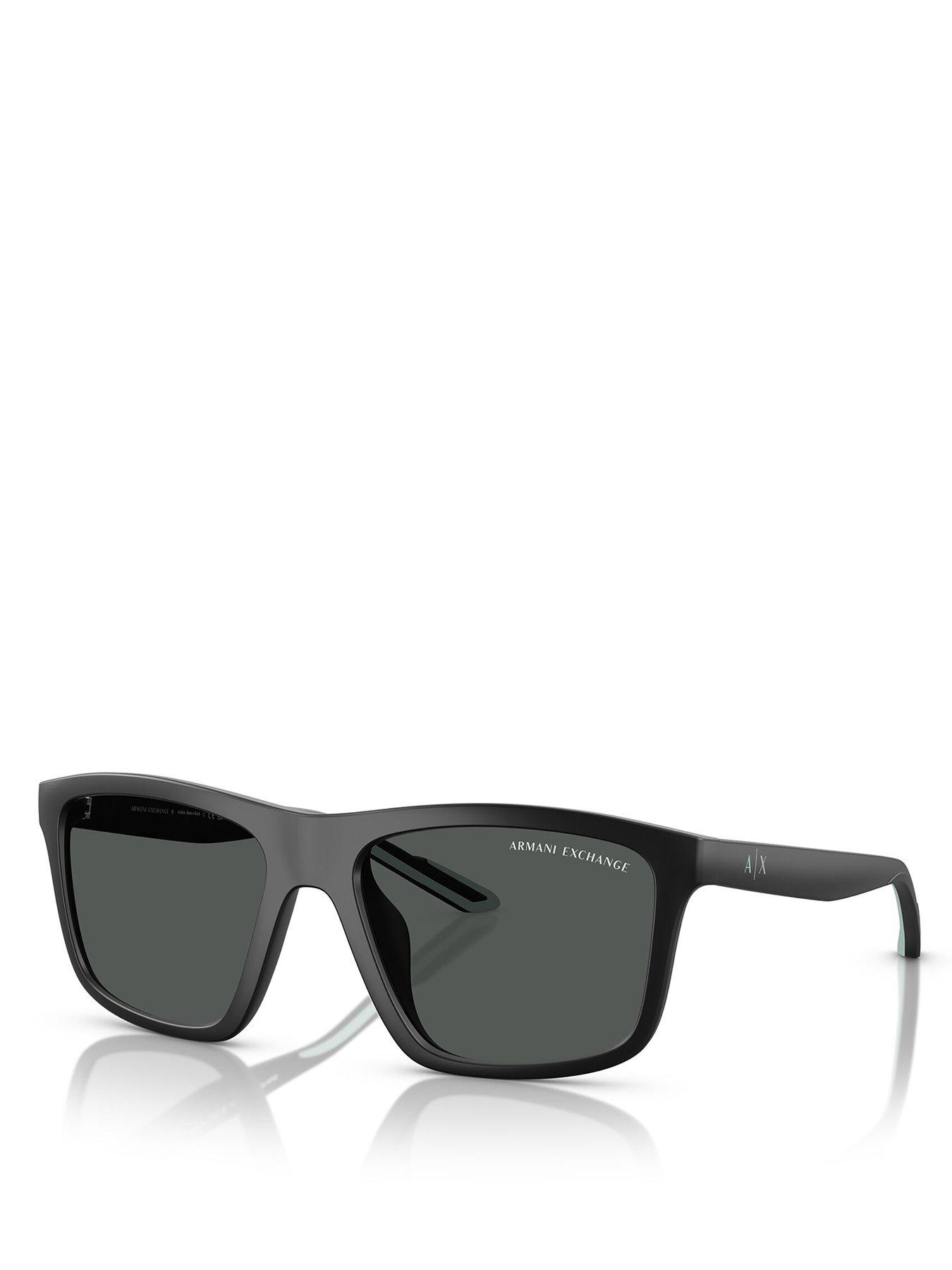 undefined 0Ax4149Su Square Sunglasses- Black