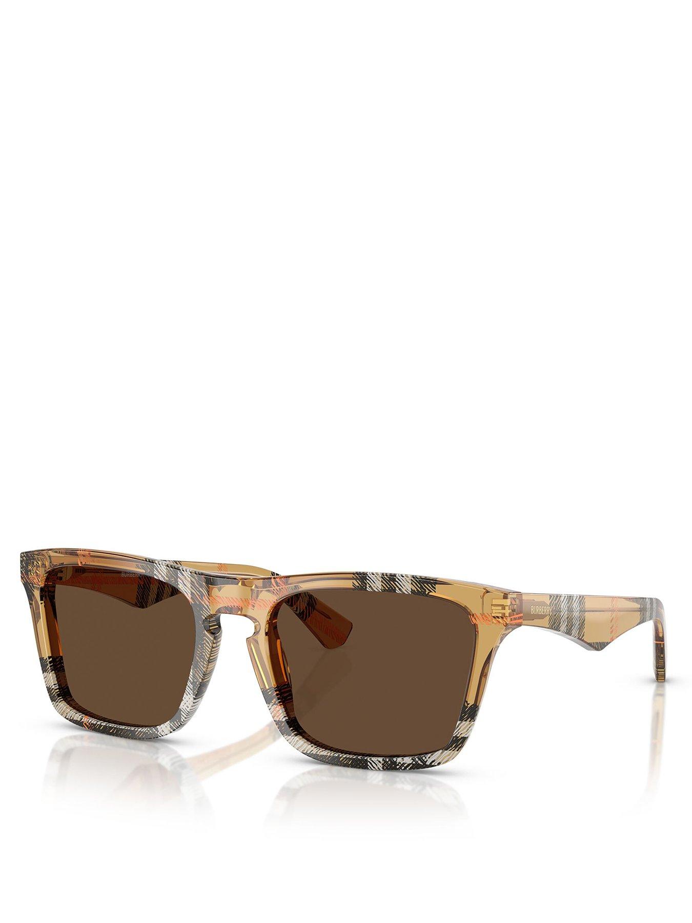 Image 1 of 4 of Burberry 0BE4434 Square Sunglasses - Tan