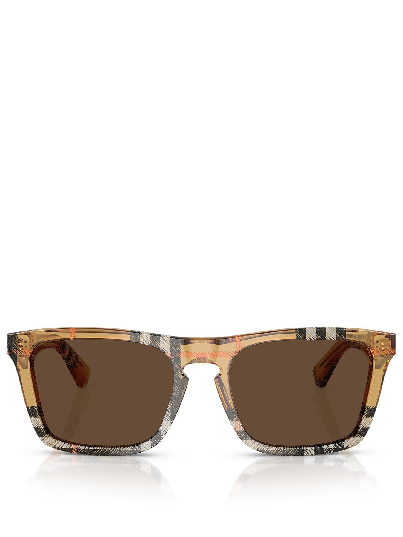 Image 3 of 4 of Burberry 0BE4434 Square Sunglasses - Tan