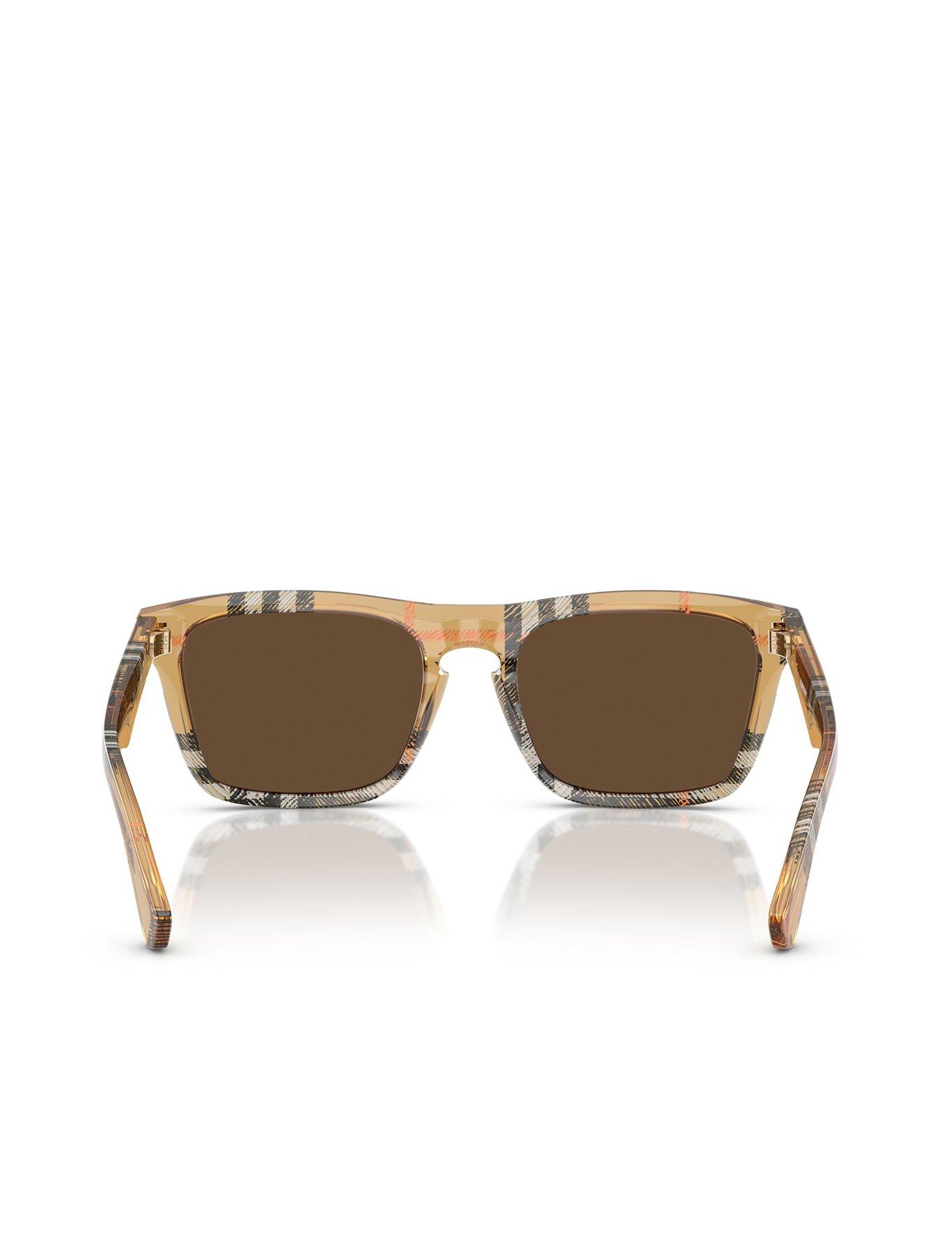 Image 4 of 4 of Burberry 0BE4434 Square Sunglasses - Tan