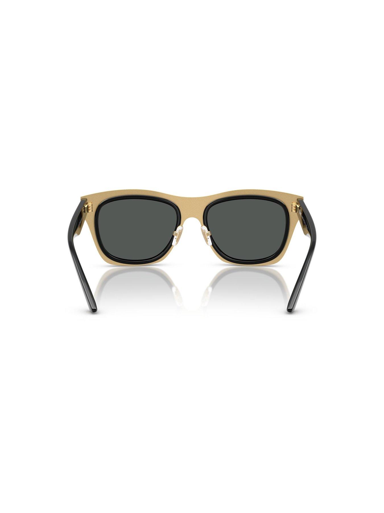 Image 4 of 4 of VERSACE 0Ve2272 Rectangle Sunglasses- Black