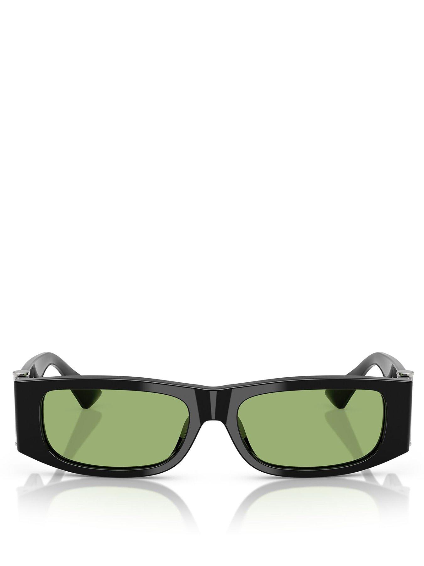 Image 3 of 4 of VERSACE 0Ve4476U Rectangle Sunglasses- Black