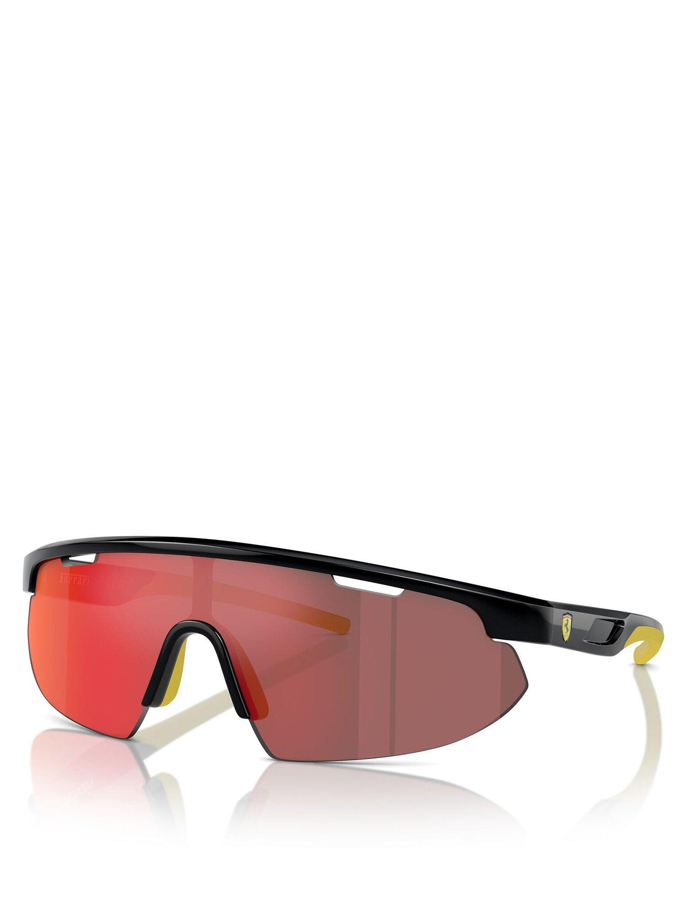 Scuderia Ferrari Ferrari Scuderia 0fz6004u Irregular Sunglasses-black/yellow