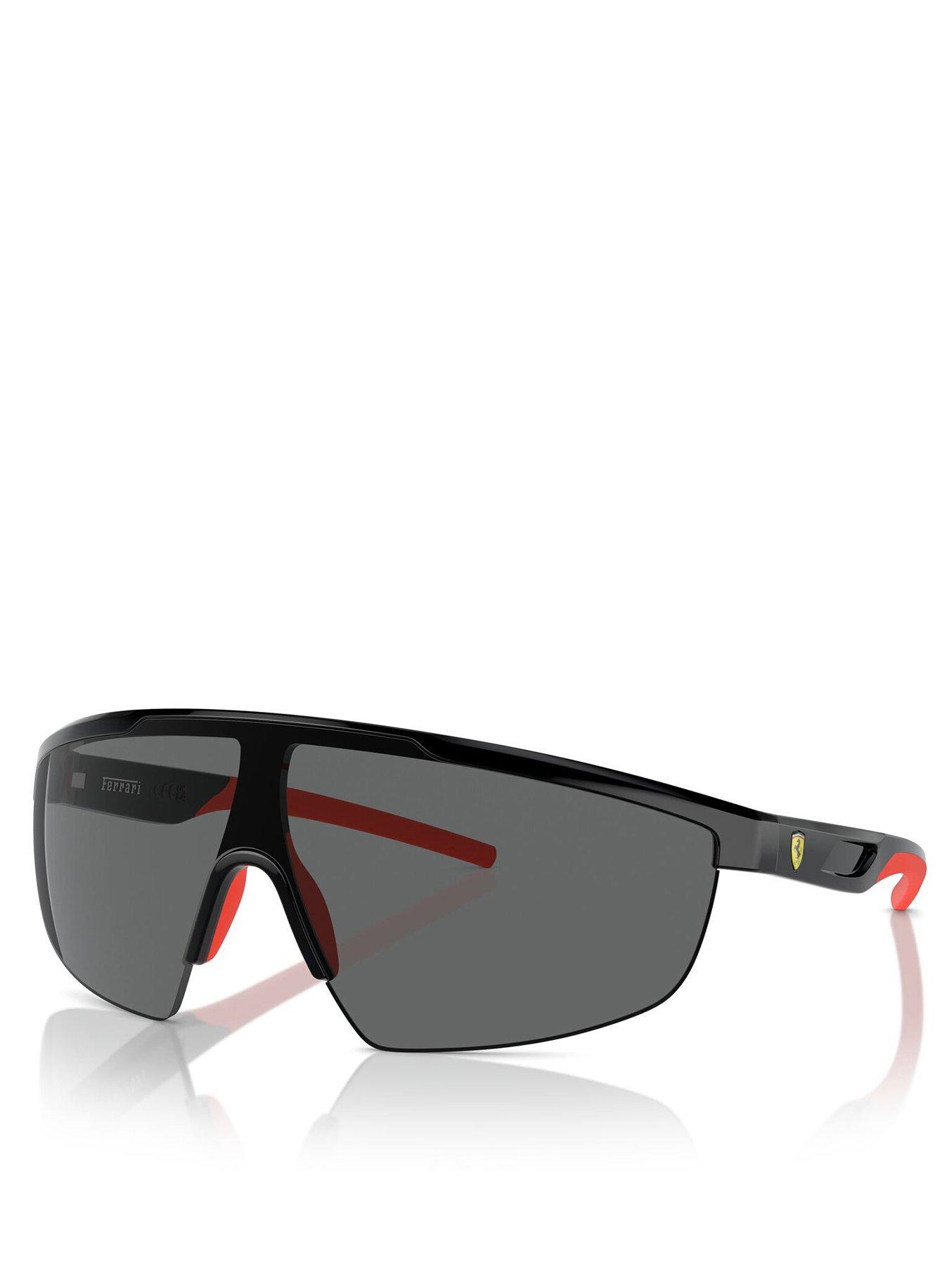 undefined Ferrari Scuderia 0fz6005u Rectangle Sunglasses-black/yellow