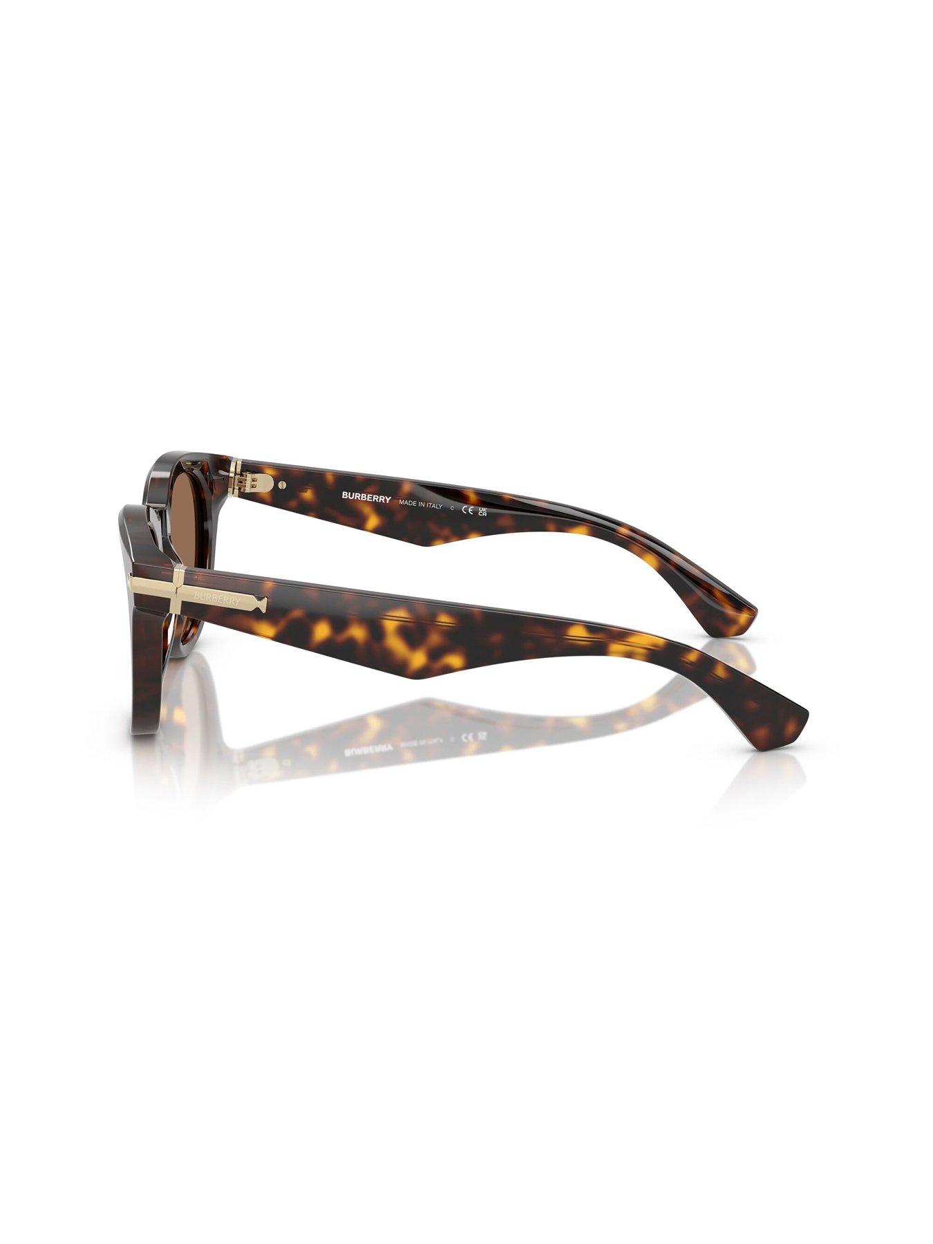 Image 2 of 4 of Burberry 0Be4439 Round Sunglasses- Tortoise