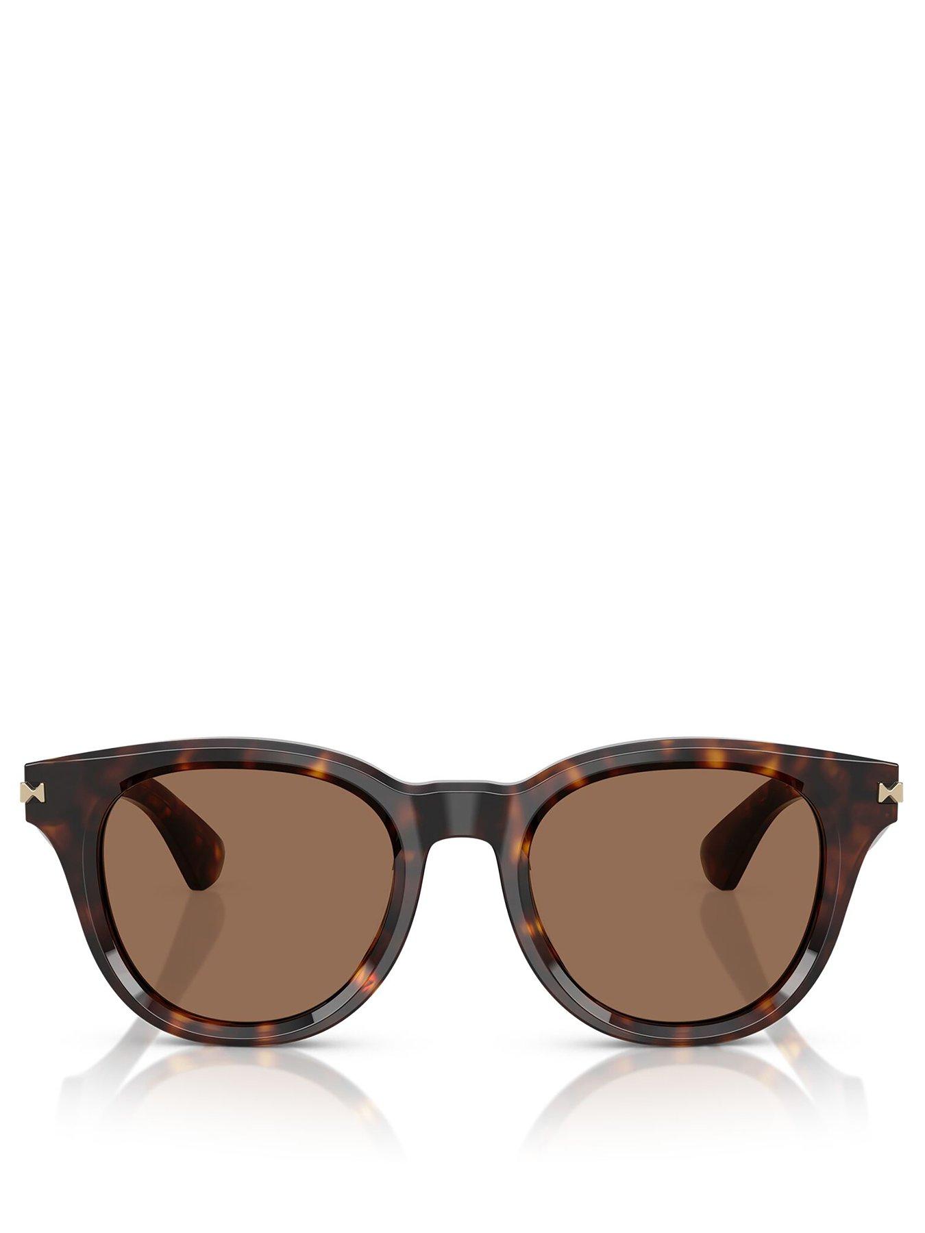 Image 3 of 4 of Burberry 0Be4439 Round Sunglasses- Tortoise
