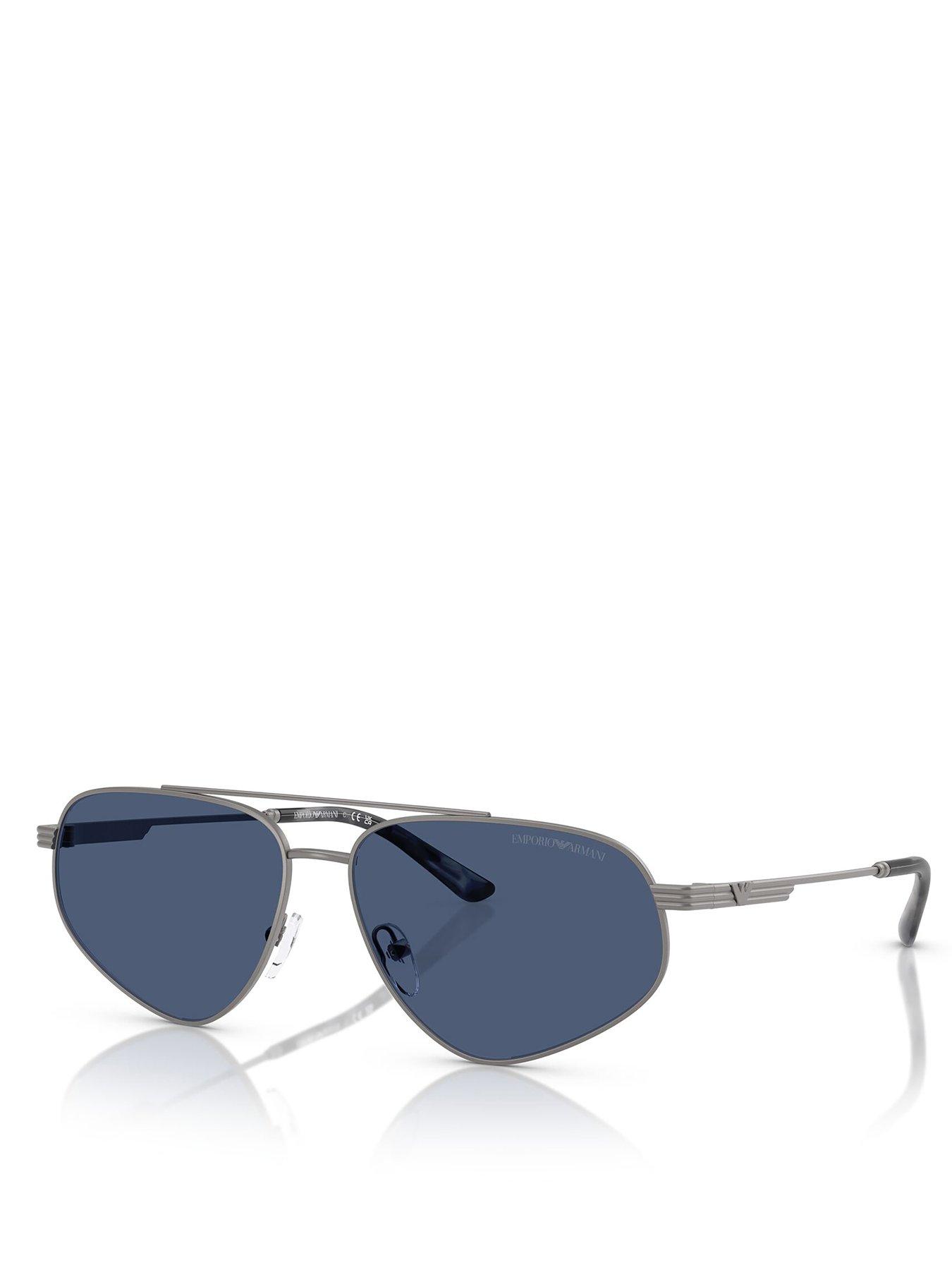 Image 1 of 4 of Emporio Armani 0Ea2156 Pilot Sunglasses- Grey
