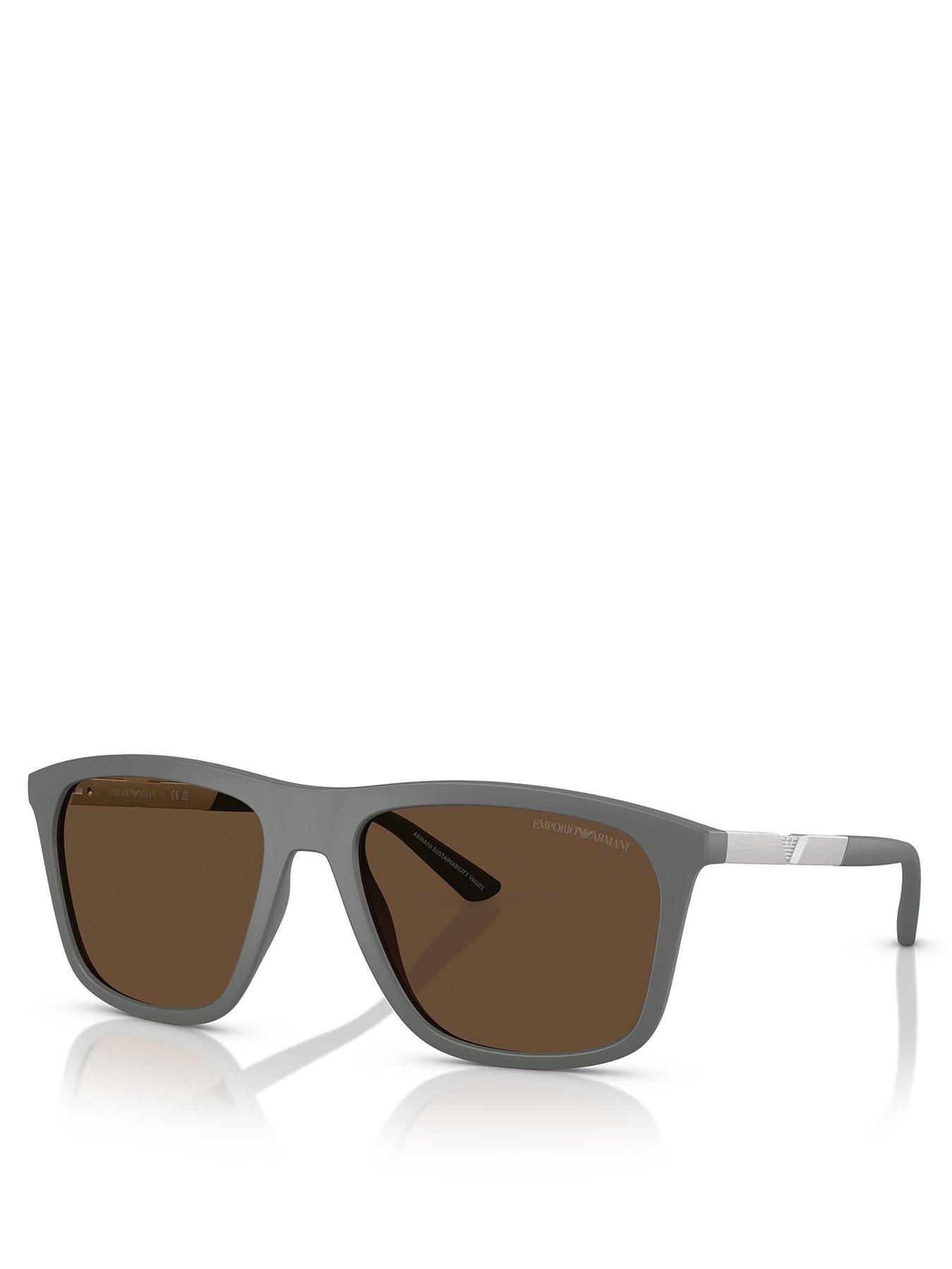 Emporio Armani 0Ea4237 Square Sunglasses- Grey