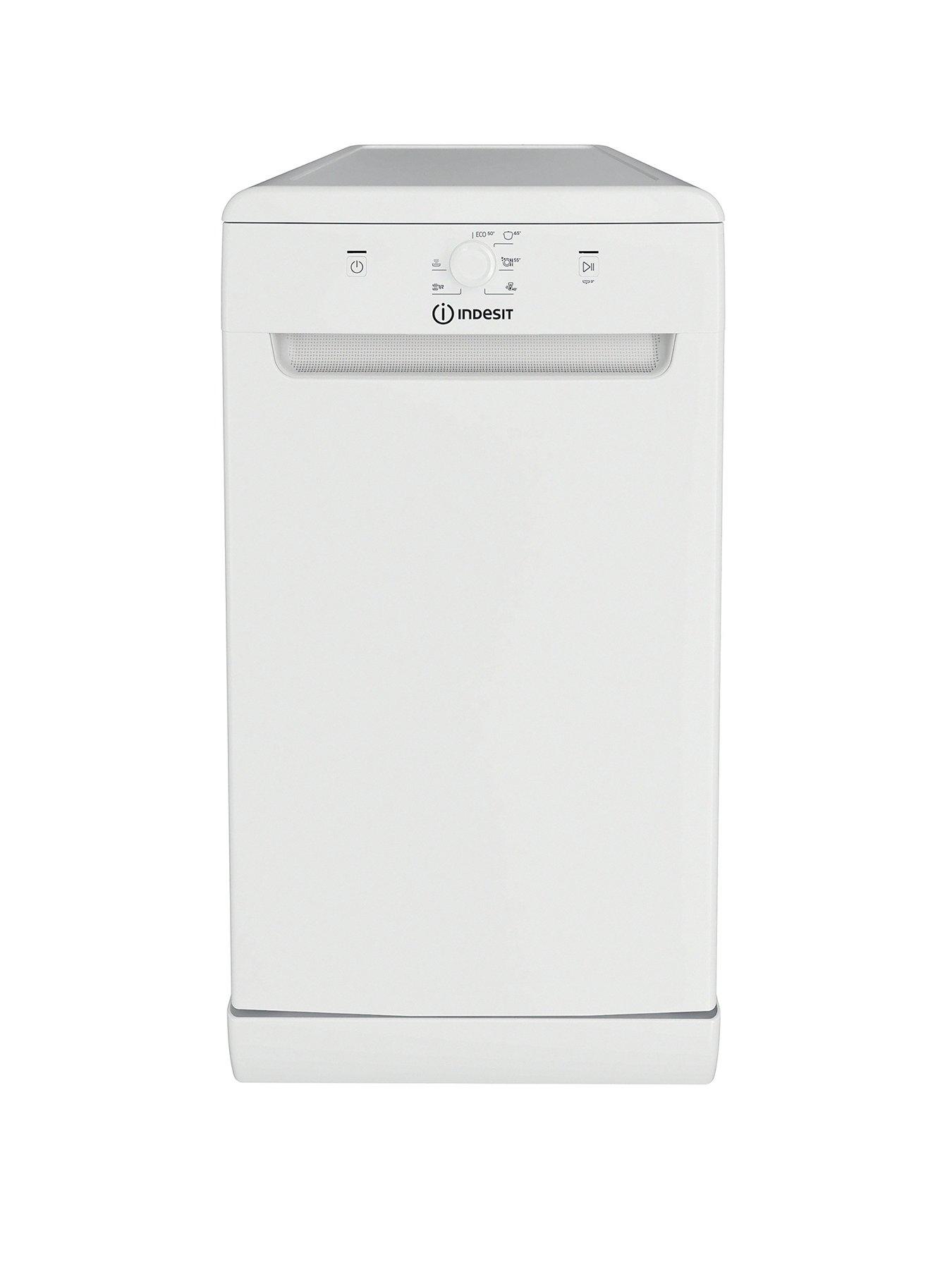 Indesit IN2FE10CS90WUK Freestanding Slimline Dishwasher - White