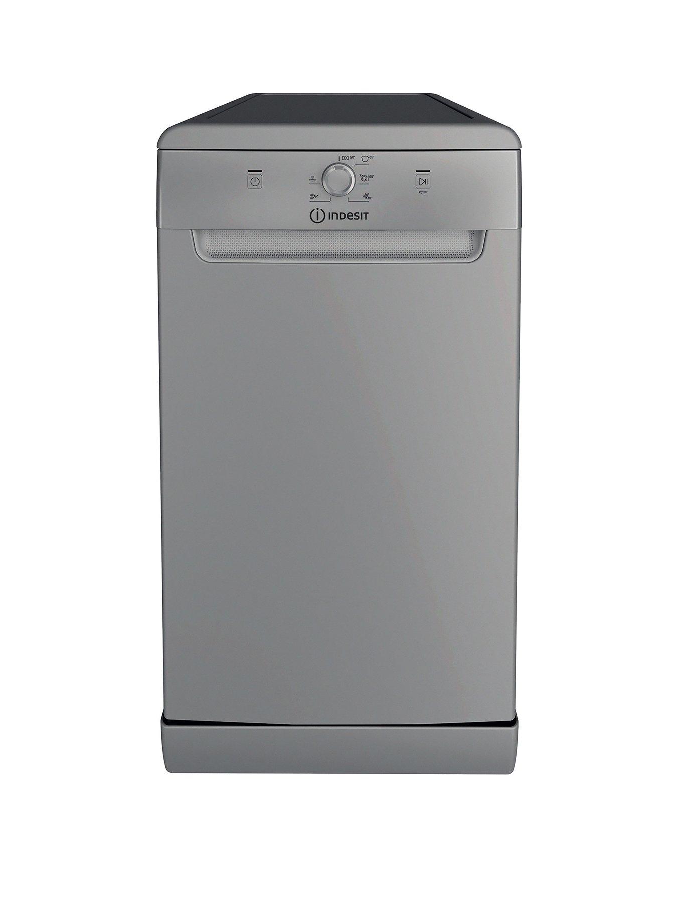 undefined IN2FE10CS90SUK Freestanding Slimline Dishwasher - Silver