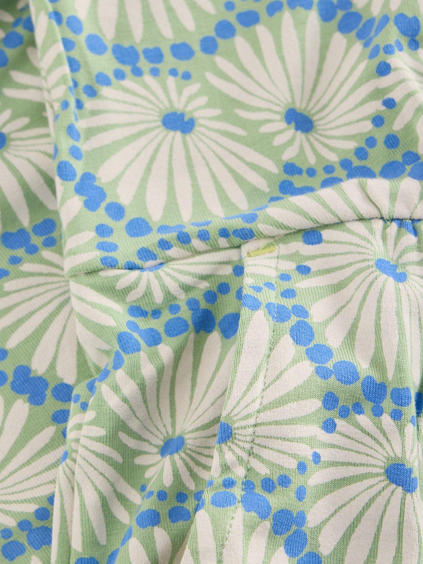 Image 6 of 6 of White Stuff Tallie Jersey Dress - Green/Blue Clamshell