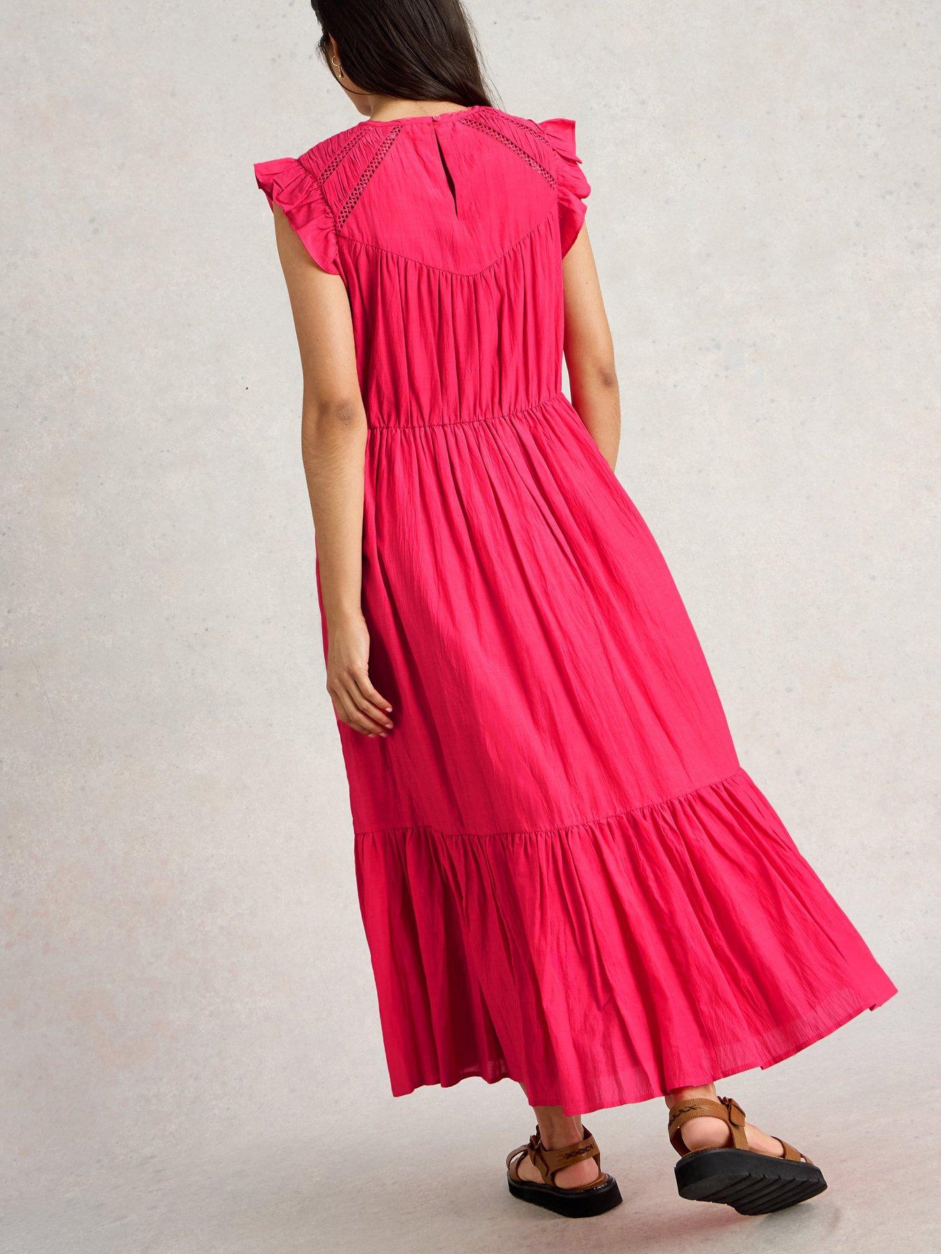 Image 2 of 6 of White Stuff Paige Maxi Dress - Pink