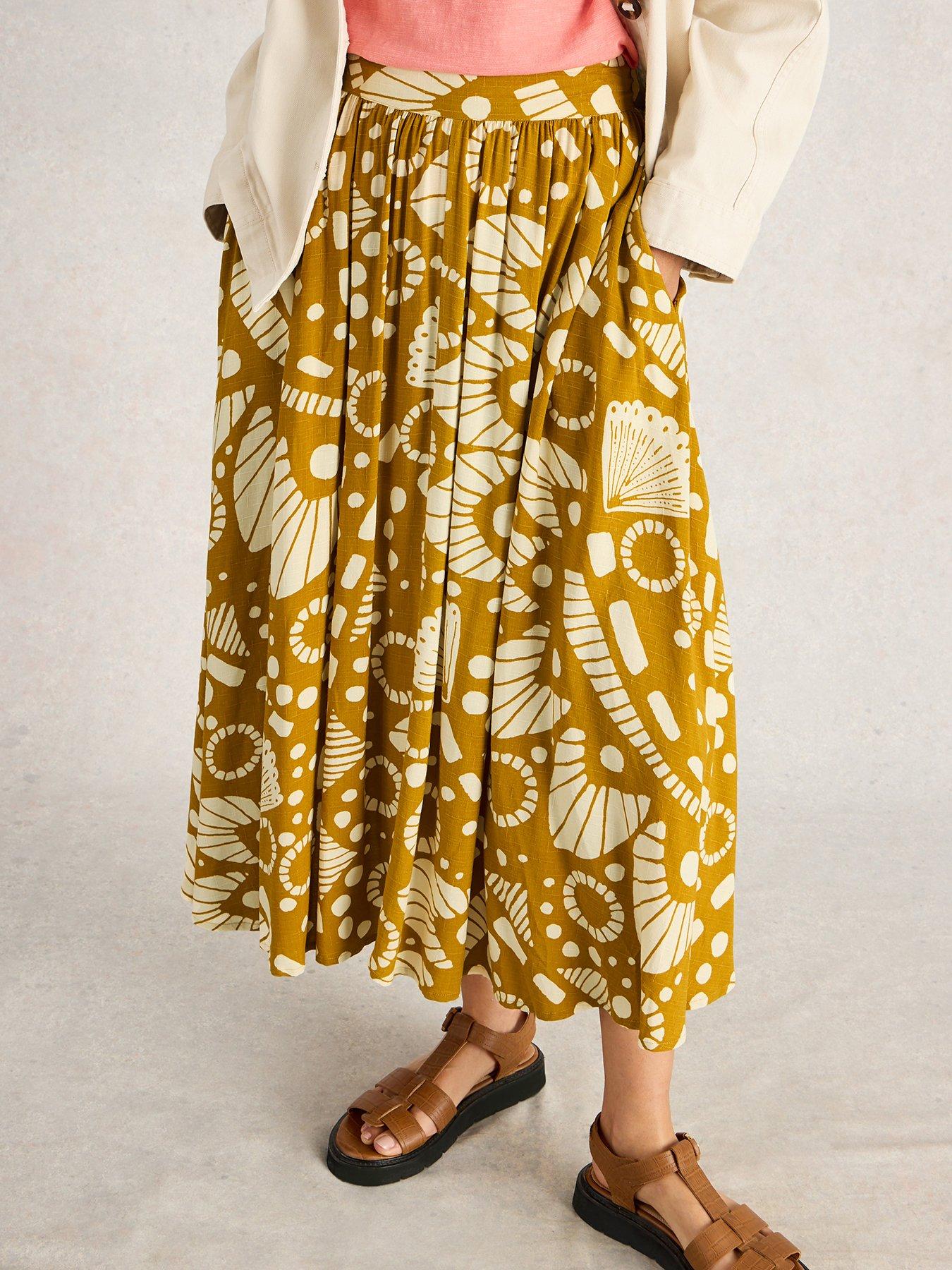 undefined Abigail Midi Skirt