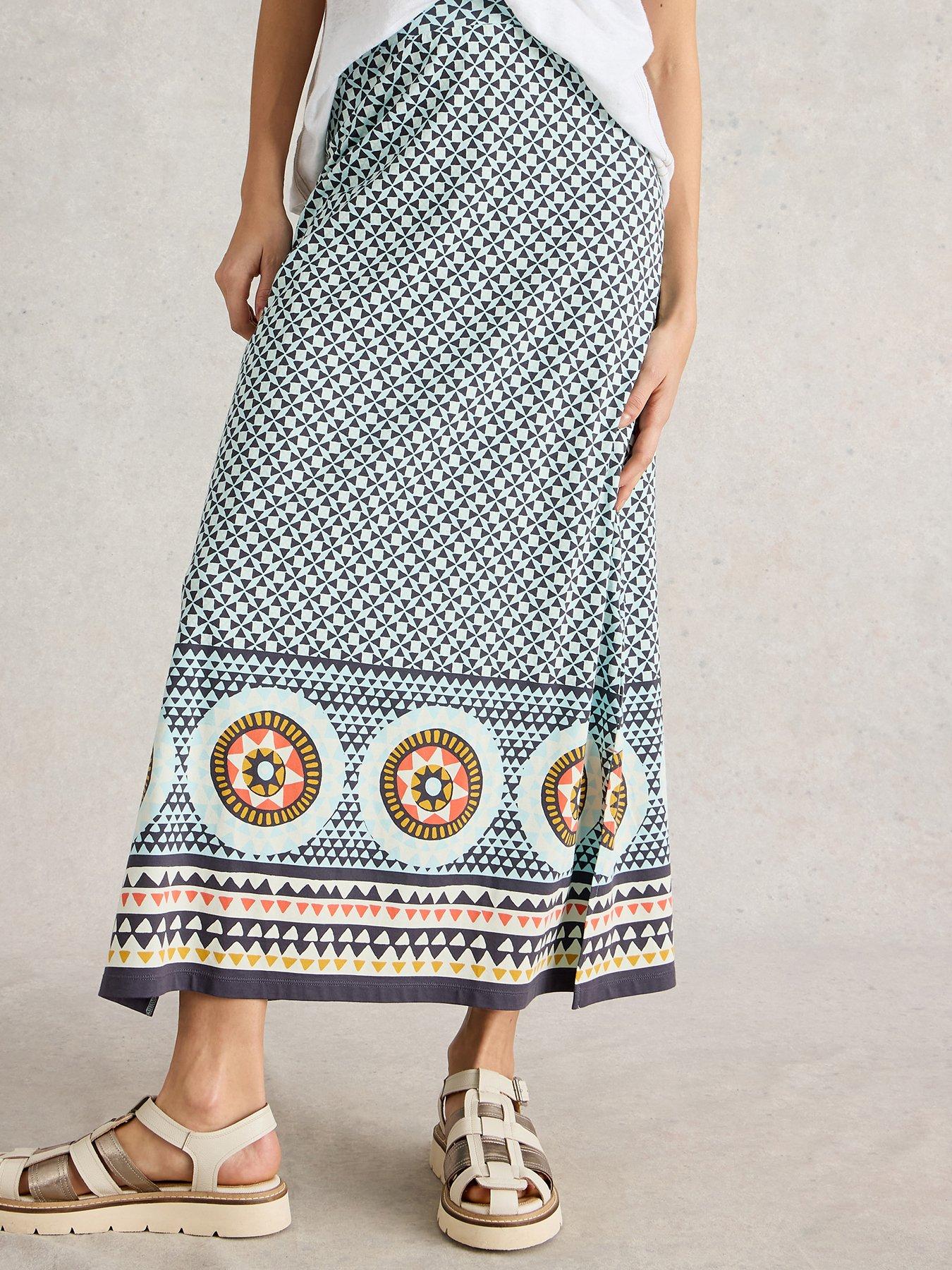 Image 1 of 6 of White Stuff Fay Jersey Maxi Column Skirt