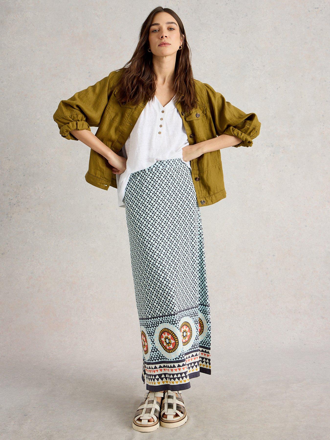 Image 3 of 6 of White Stuff Fay Jersey Maxi Column Skirt