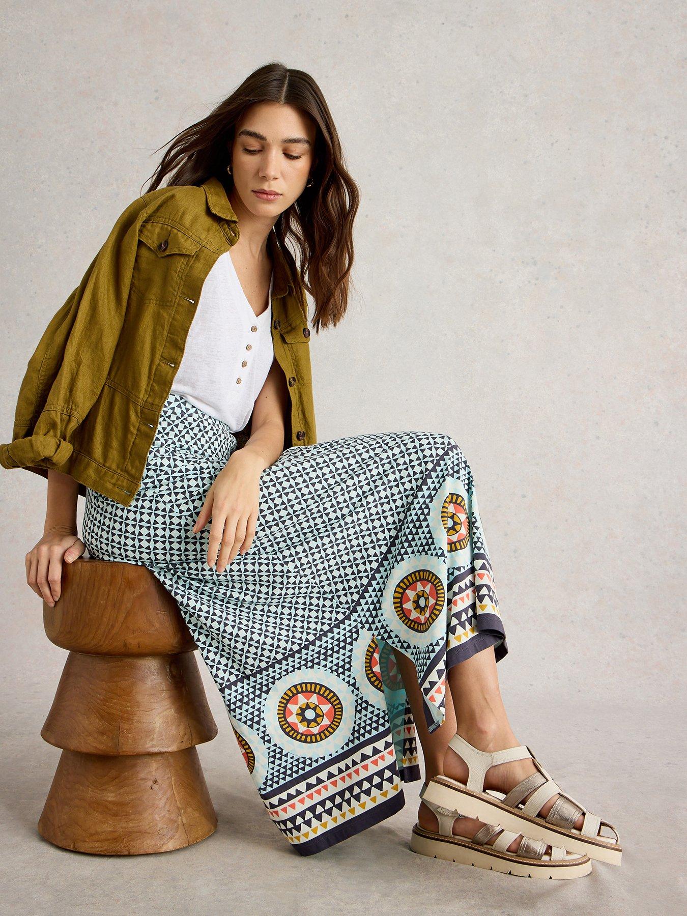 Image 4 of 6 of White Stuff Fay Jersey Maxi Column Skirt
