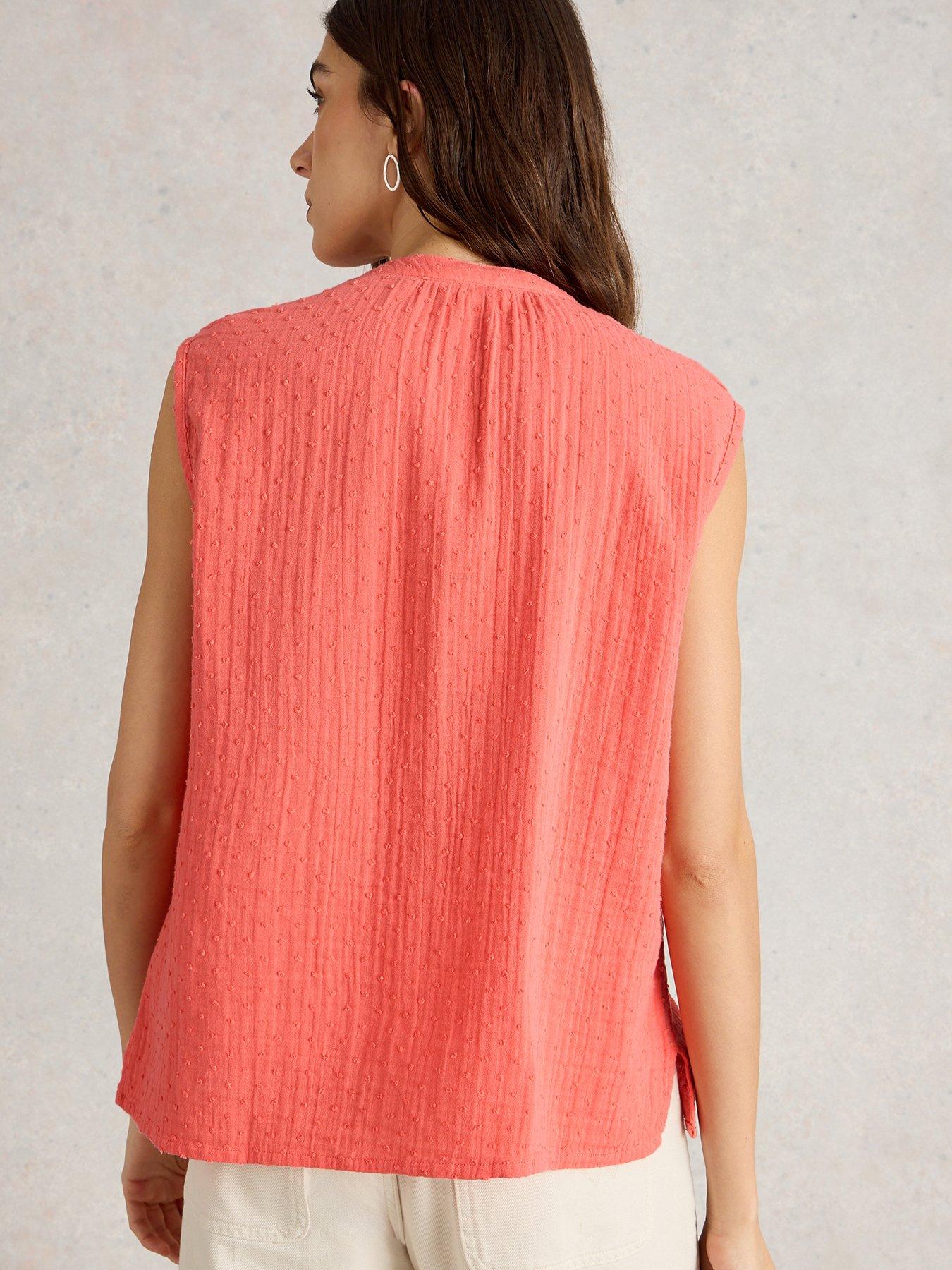 Image 2 of 6 of White Stuff Yasmin Double Cloth Vest - Pink