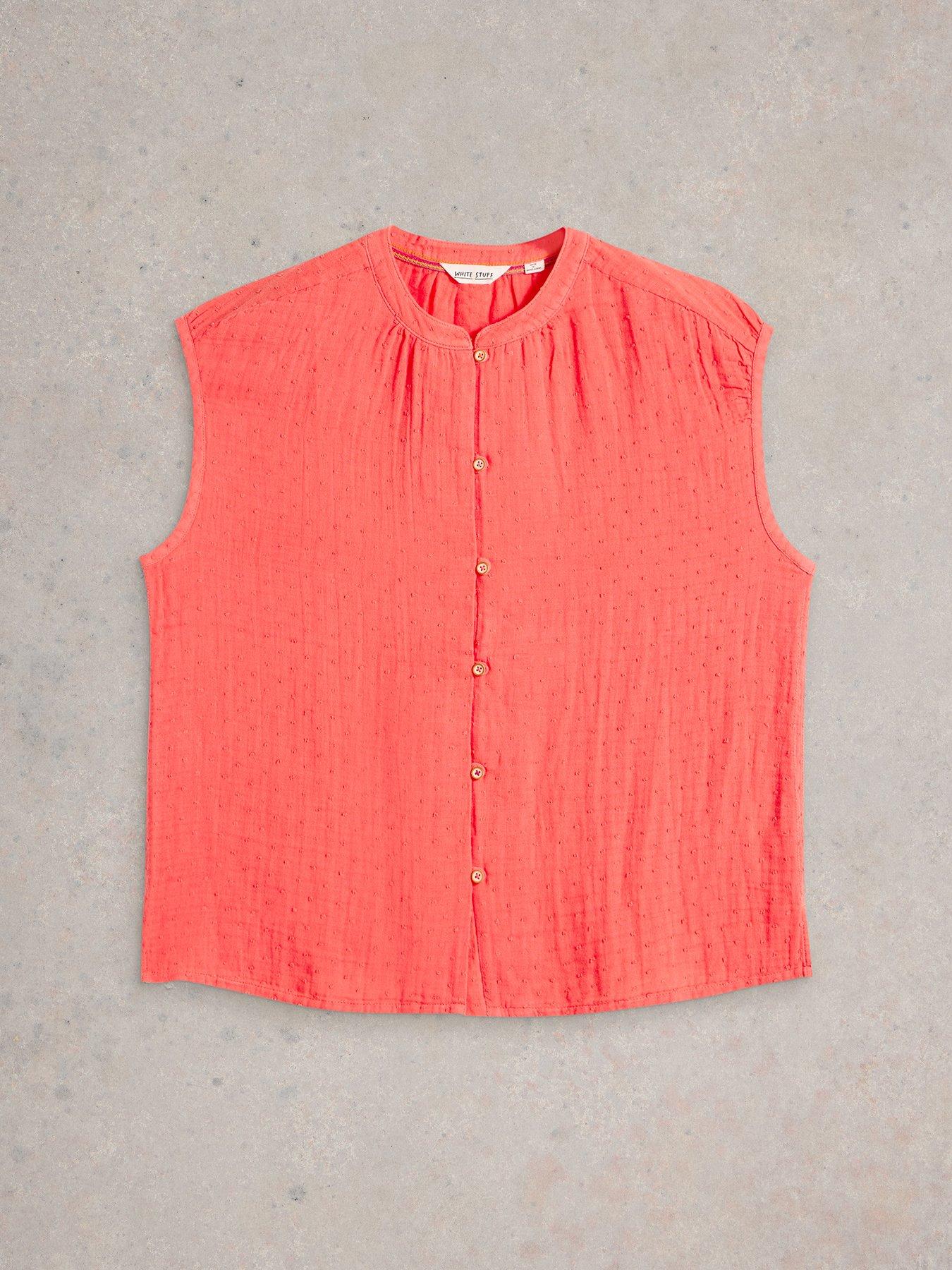 Image 5 of 6 of White Stuff Yasmin Double Cloth Vest - Pink