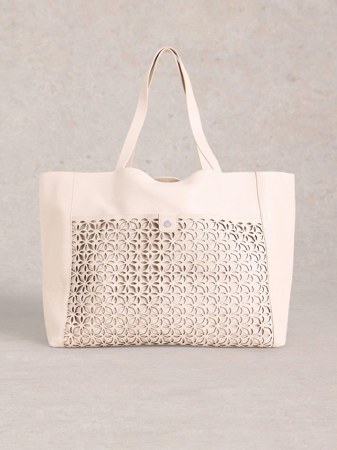 undefined Layla Lasercut Leather Tote
