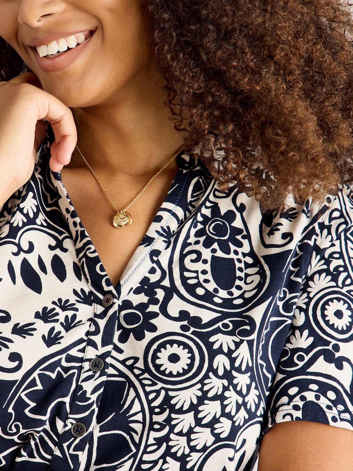 Image 4 of 6 of White Stuff Annie Short Sleeve Jersey Shirt