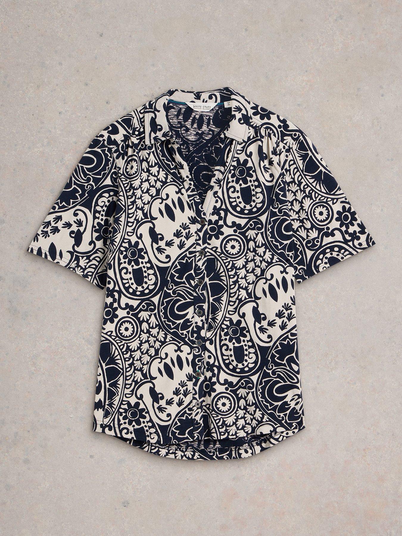 Image 5 of 6 of White Stuff Annie Short Sleeve Jersey Shirt