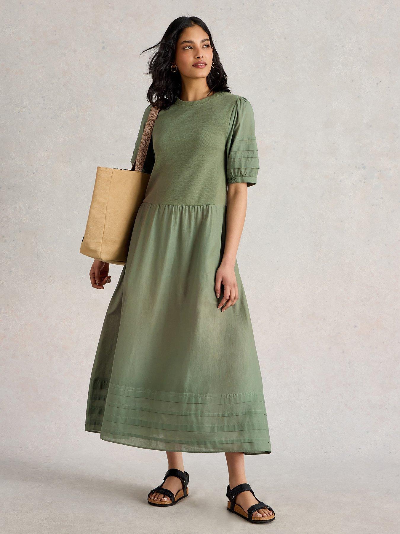 undefined Claudia Fabric Mix Dress